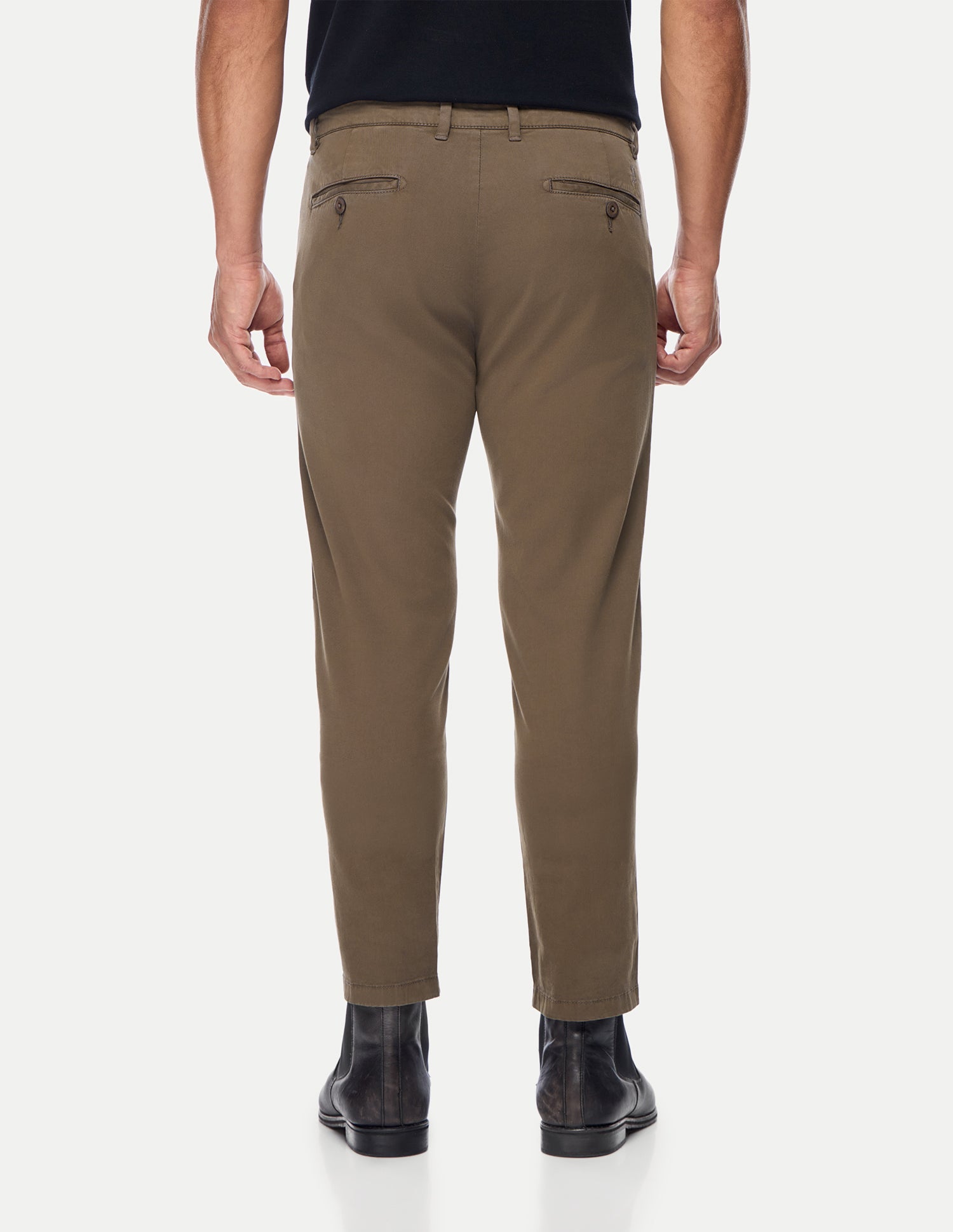 Denver Slim Fit Twill Trousers Brown - U.S. Polo Assn. India | Large