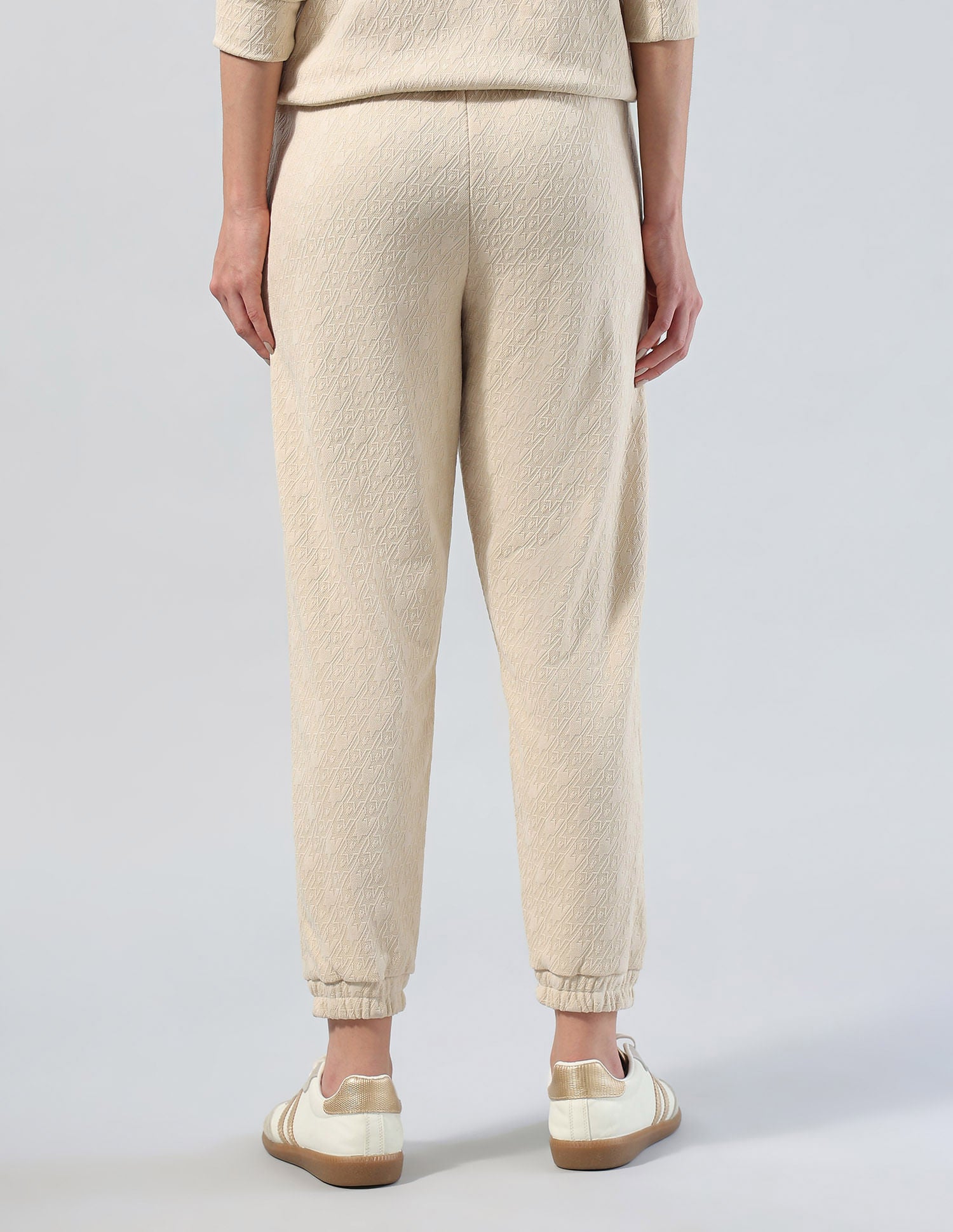 Textured Regular Fit Joggers White - U.S. POLO ASSN. | Large