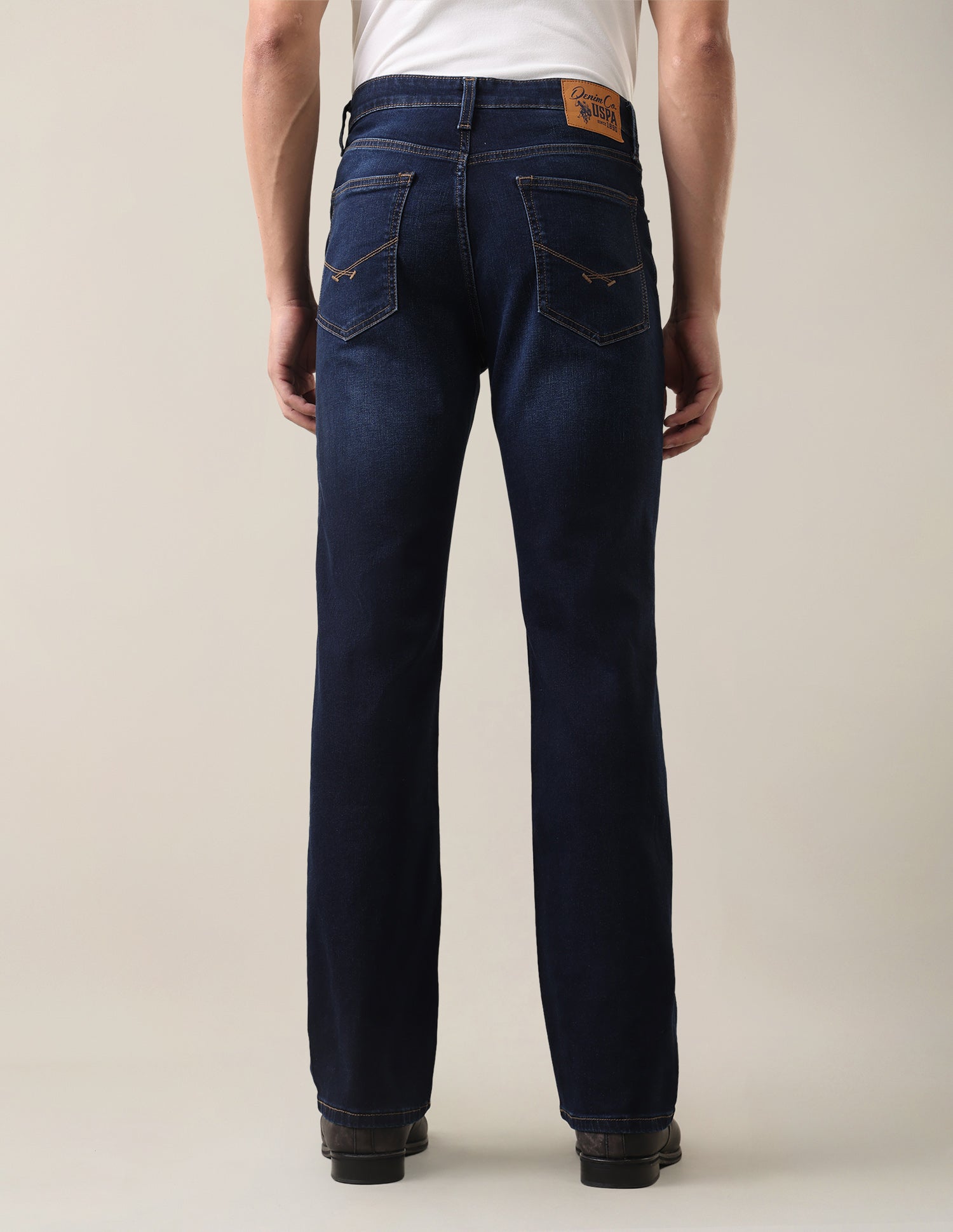 Connor Bootcut Fit Blue Jeans Dark Indigo - U.S. Polo Assn. India | Large