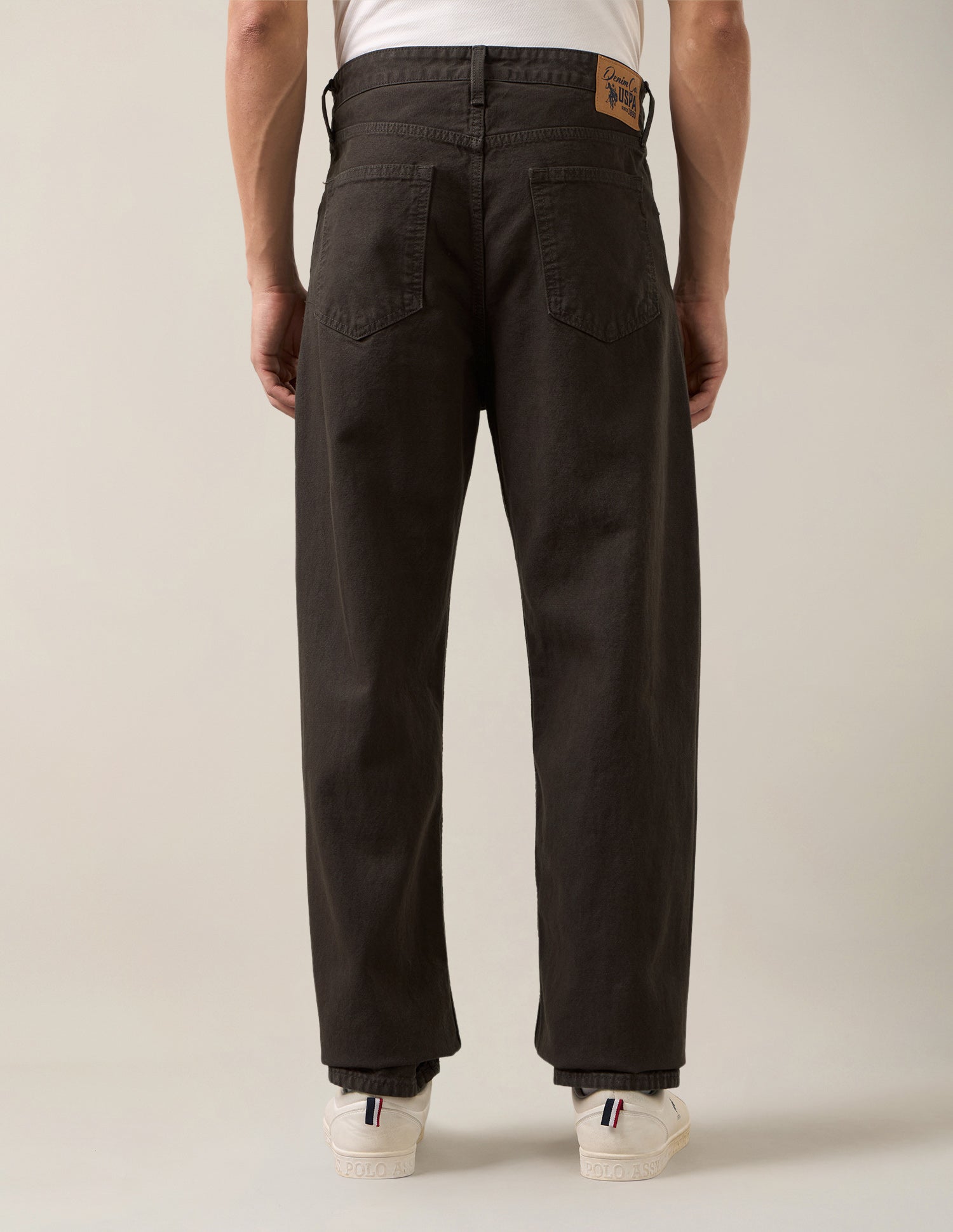 Logan Loose Straight Fit Brown Jeans Dark Brown - U.S. Polo Assn. India | Large