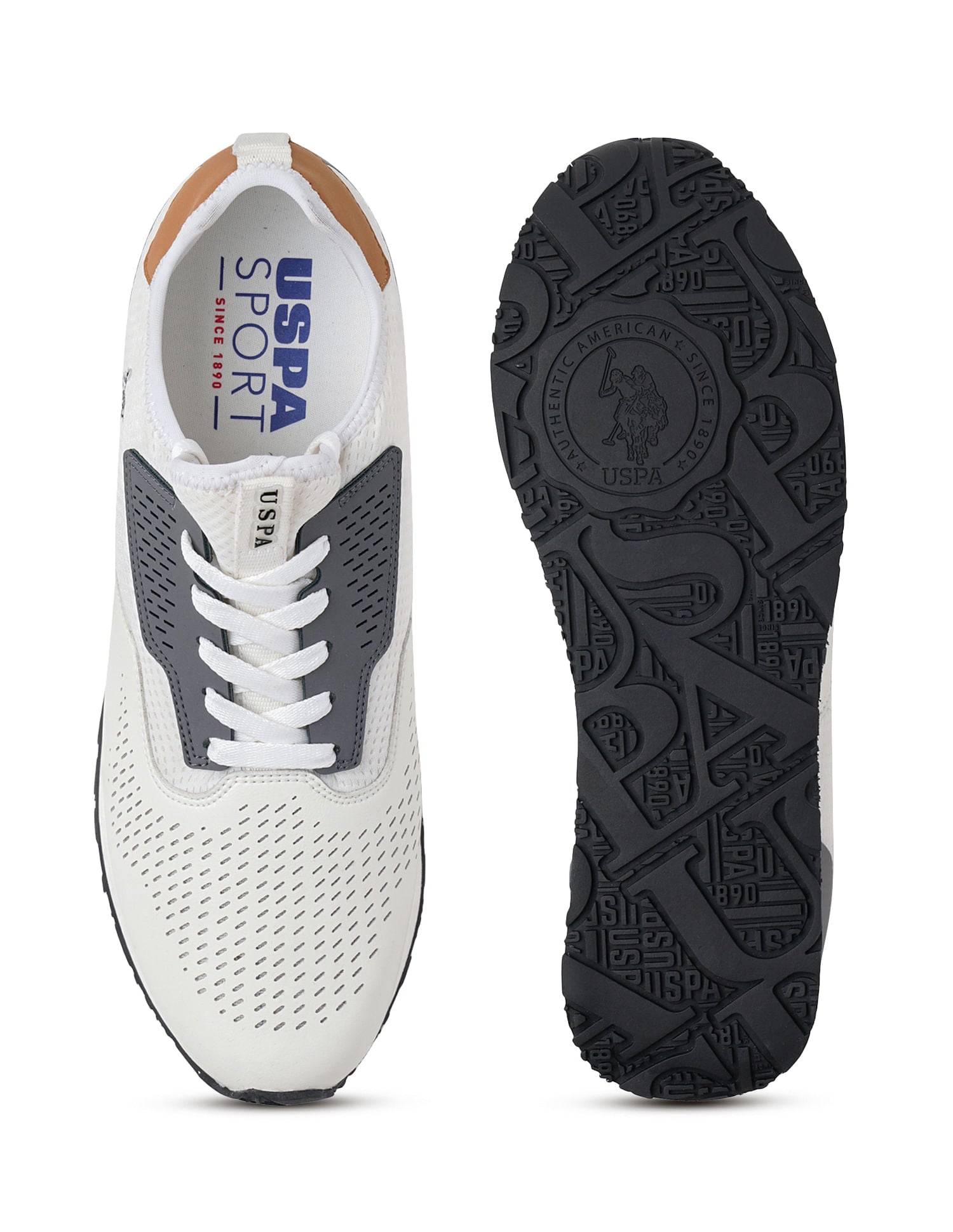 Men Mesh Caldas 3.0 Sneakers Off White - U.S. POLO ASSN. | Large