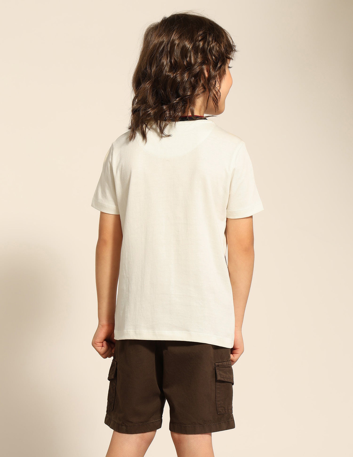 Boys Brand Embossed Pure Cotton T-Shirt White - U.S. POLO ASSN. | Large