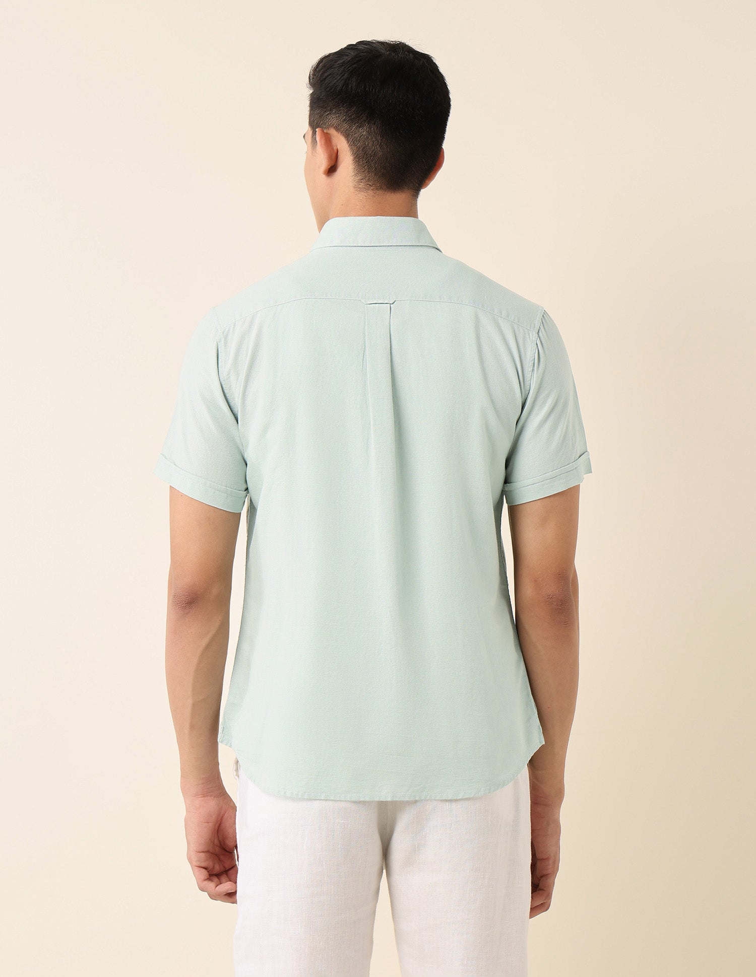 Solid Tailored Fit Shirt Green - U.S. Polo Assn. India | Large