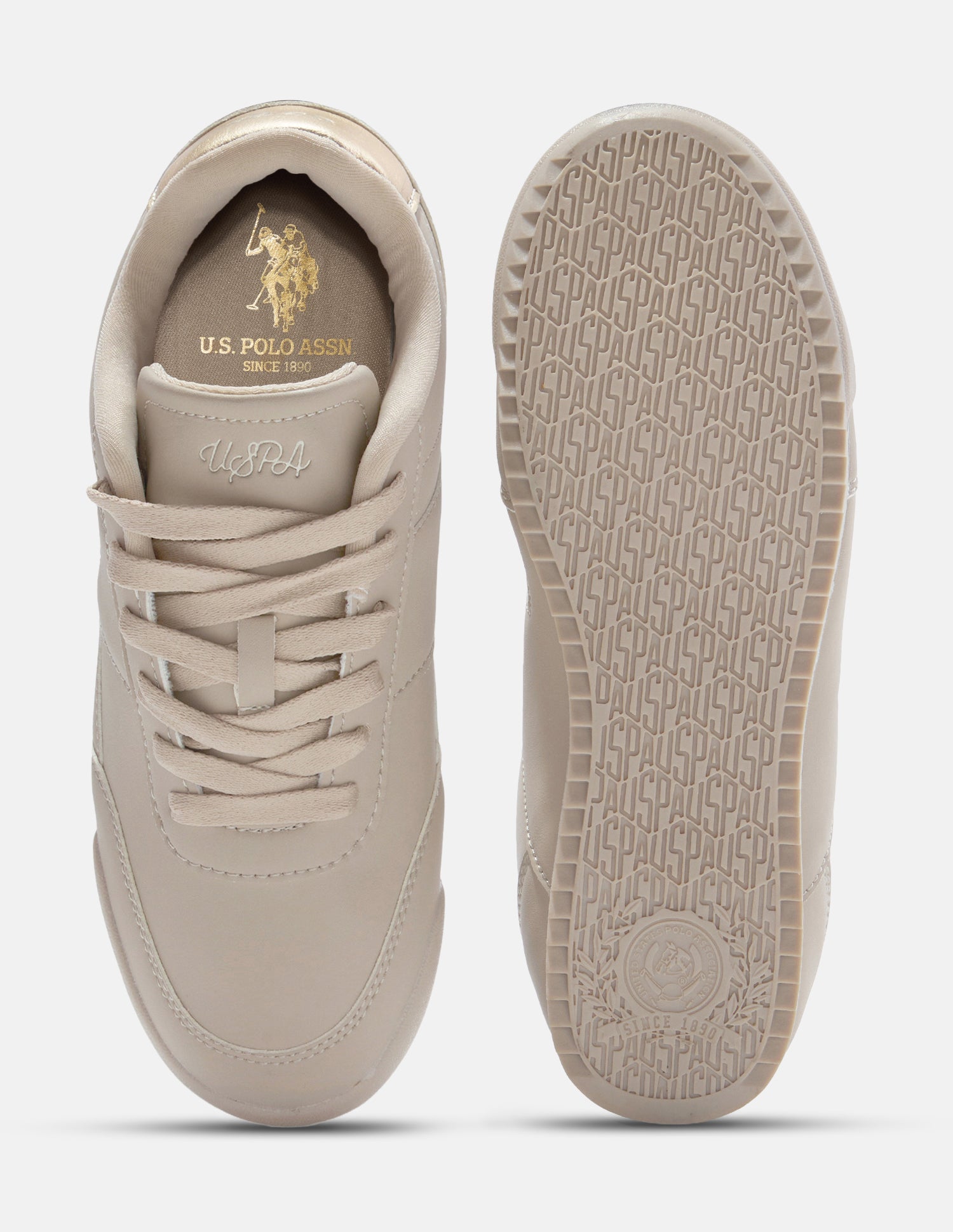 Olaya Lace-Ups Sneakers Beige - U.S. Polo Assn. India | Large