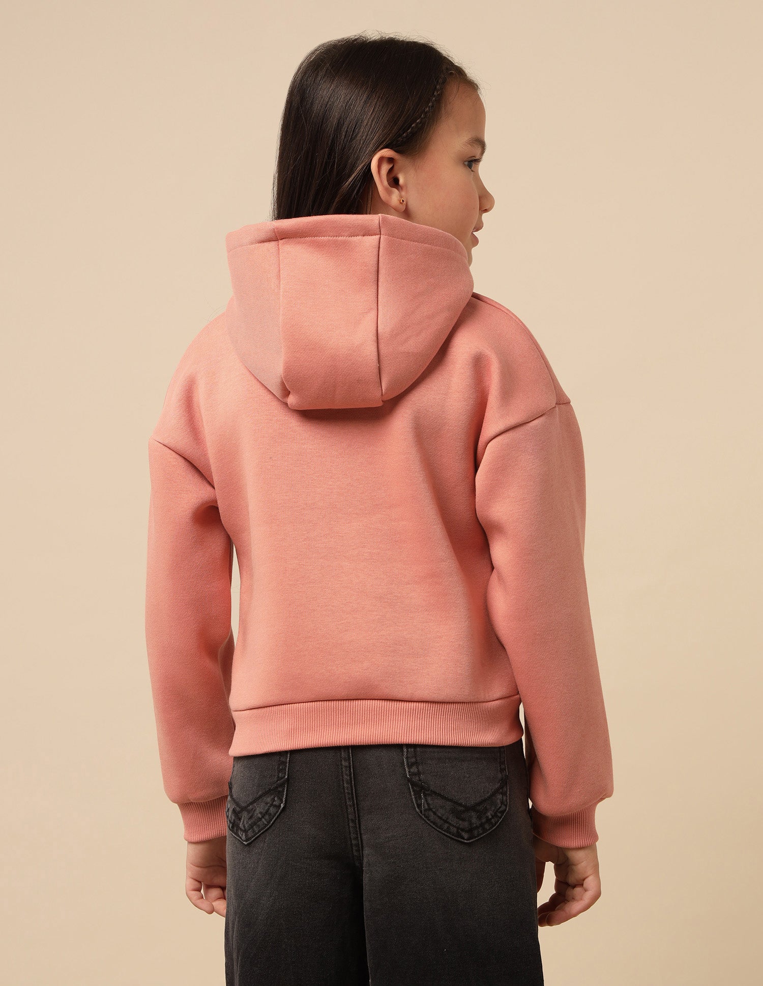 Girls Solid Comfort Fit Sweatshirt Rust - U.S. POLO ASSN. | Large