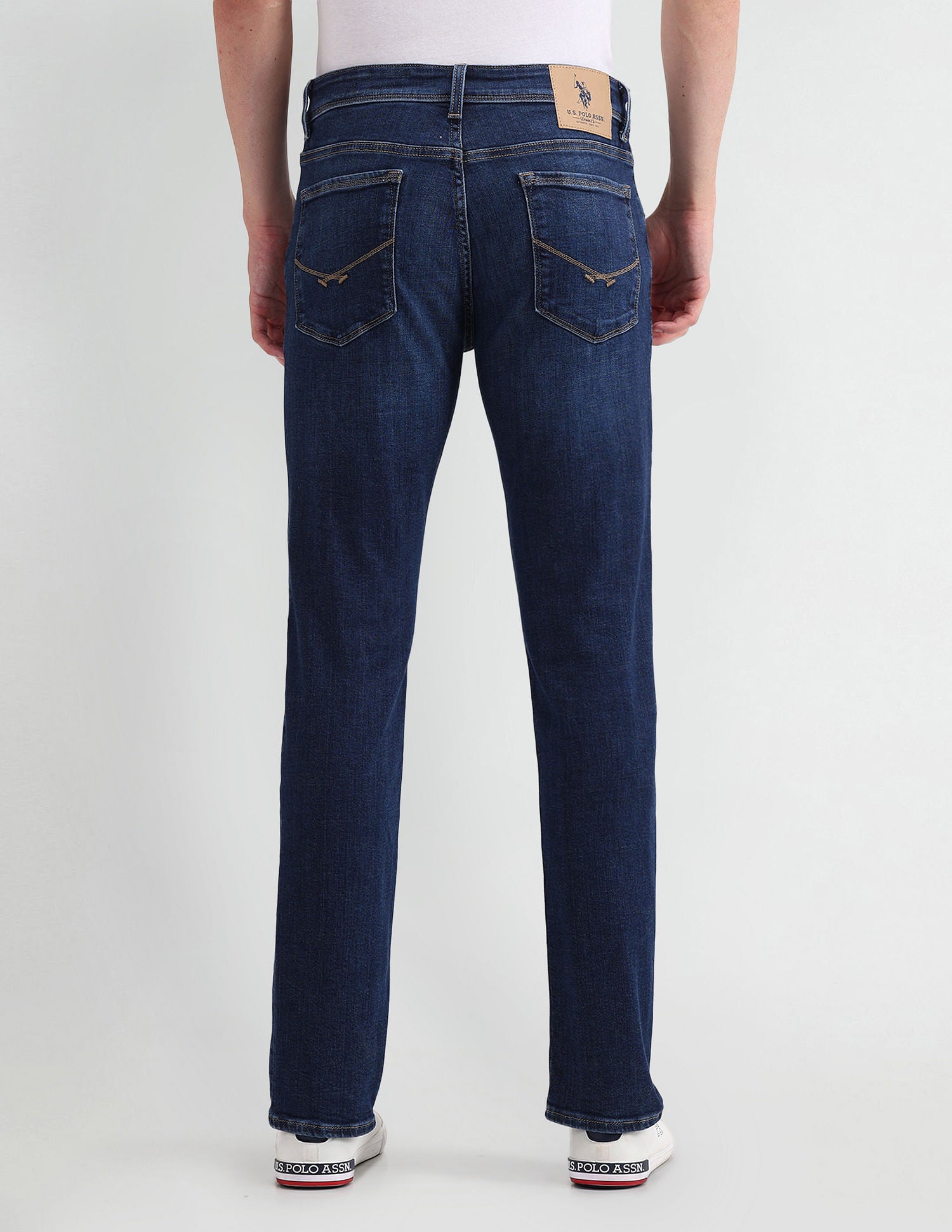 Slim Tapered Fit Blue Jeans Dark-Blue - U.S. POLO ASSN. | Large