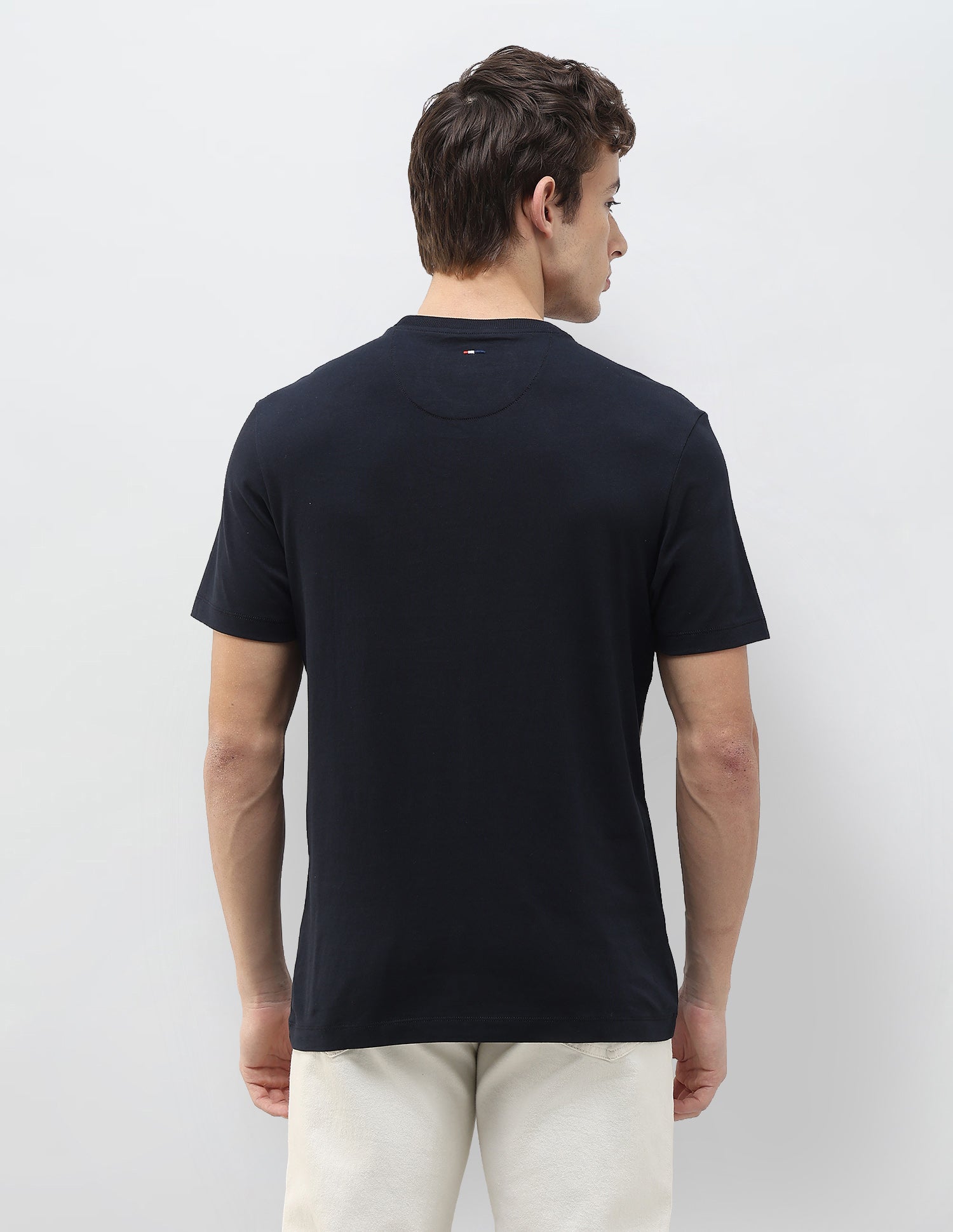 Graphic Brand Printed Slim Fit T-Shirt Navy - U.S. Polo Assn. India | Large