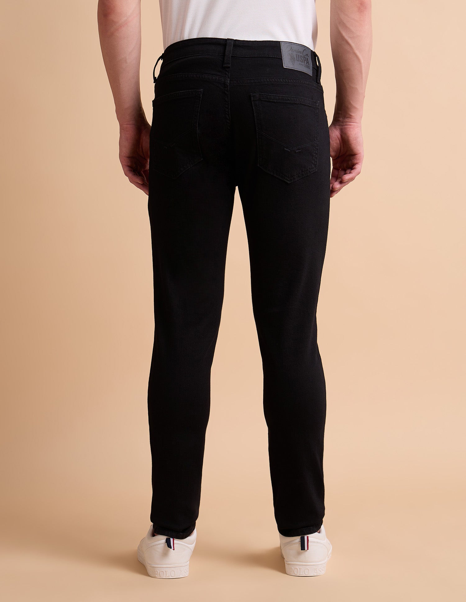 Brandon Slim Tapered Fit Black Jeans Black - U.S. POLO ASSN. | Large