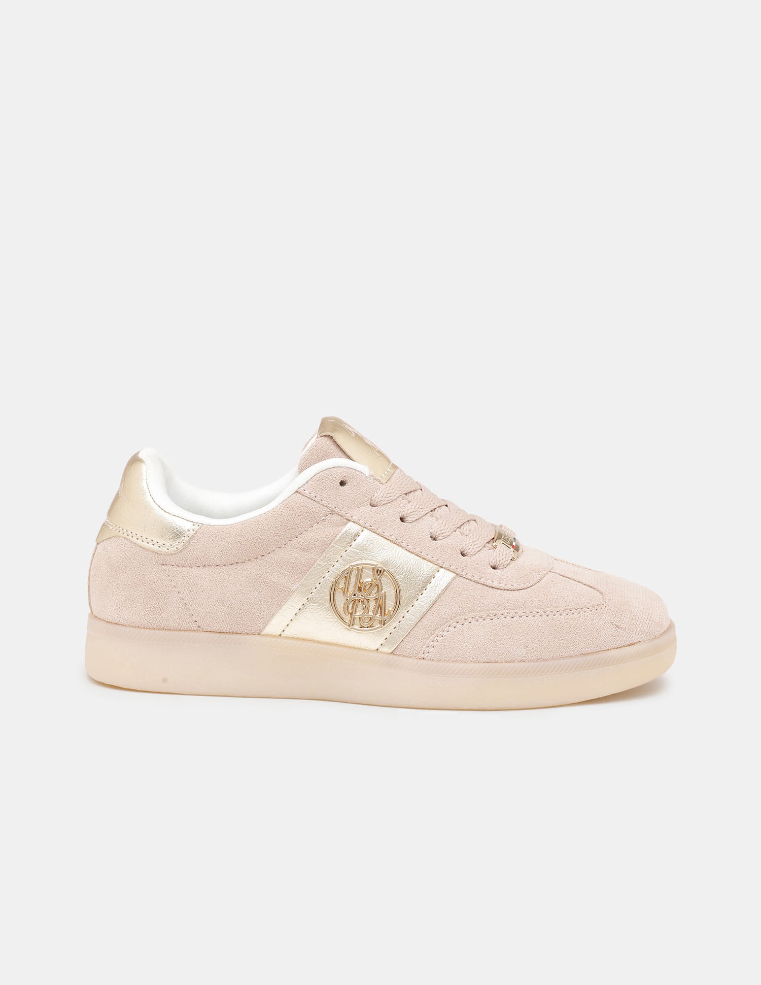 Mirae Lt. Pink Sneakers Shoes Light Pink - U.S. Polo Assn. India | Large