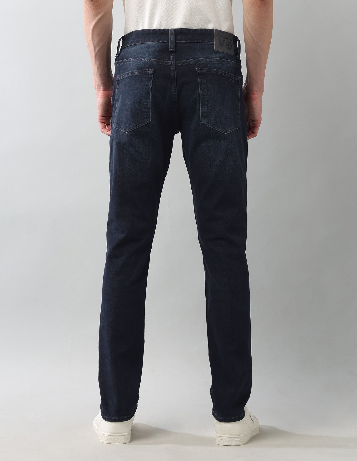 Bi Stretch Authentic Brandon Slim Tapered Fit Blue Jeans Blue - U.S. POLO ASSN. | Large