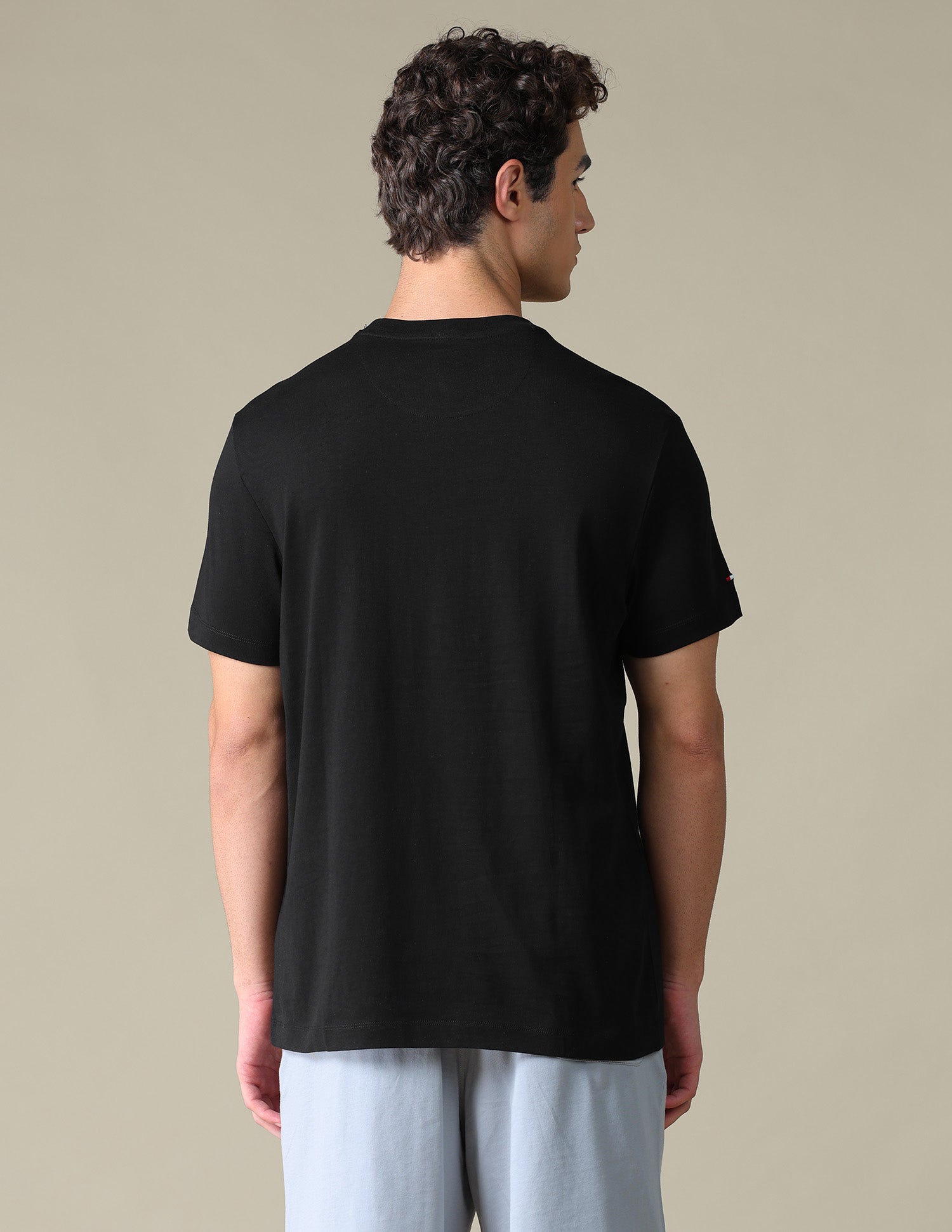 Graphic Printed Slim Fit T-Shirt Black - U.S. Polo Assn. India | Large