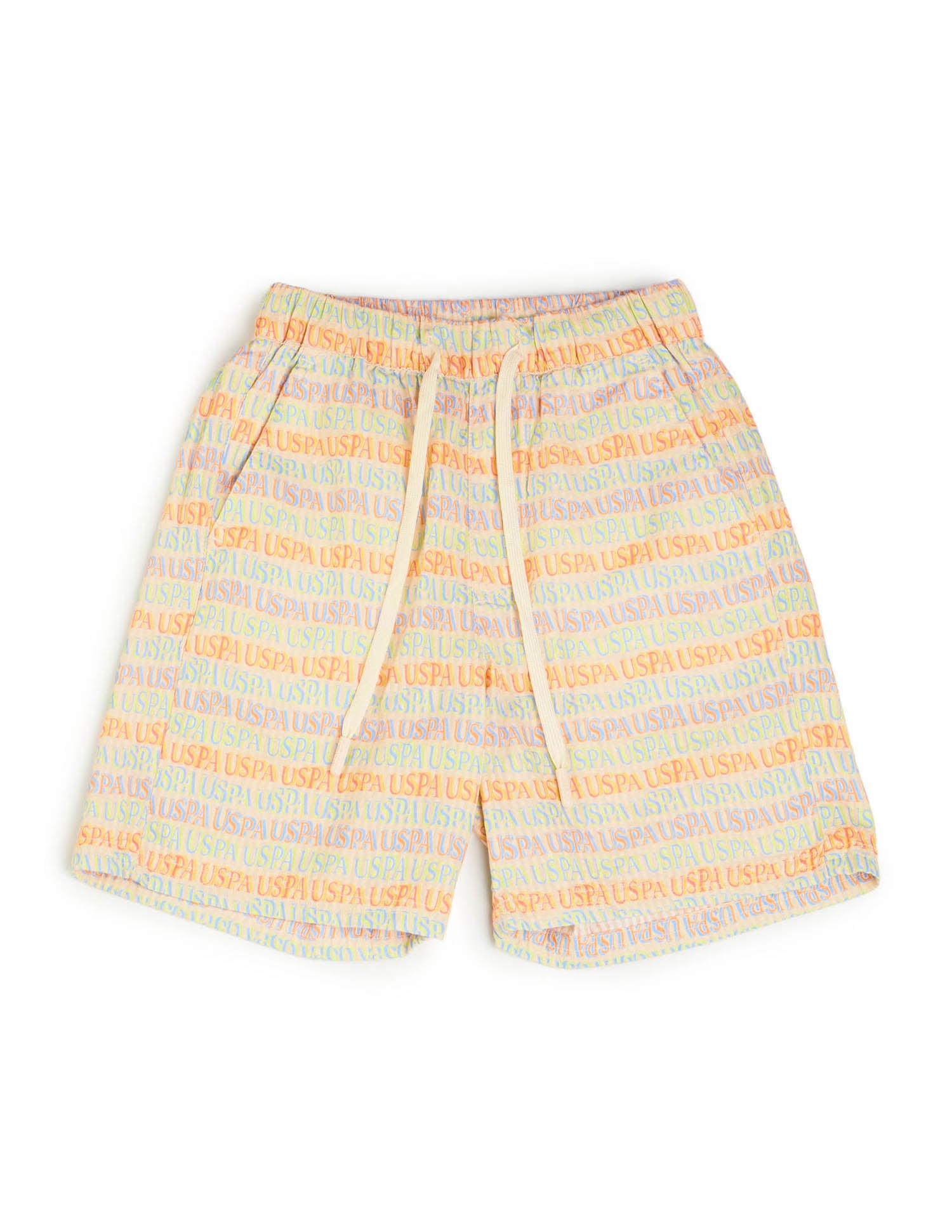 Boys Brand Printed Knitted Shorts Multi - U.S. POLO ASSN. | Large