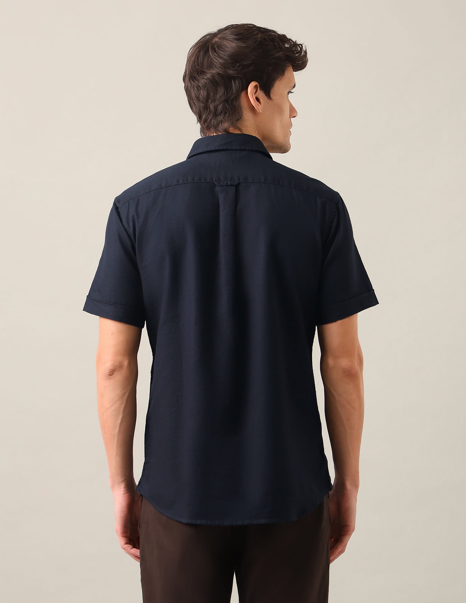 Solid Tailored Fit Shirt Blue - U.S. Polo Assn. India | Large