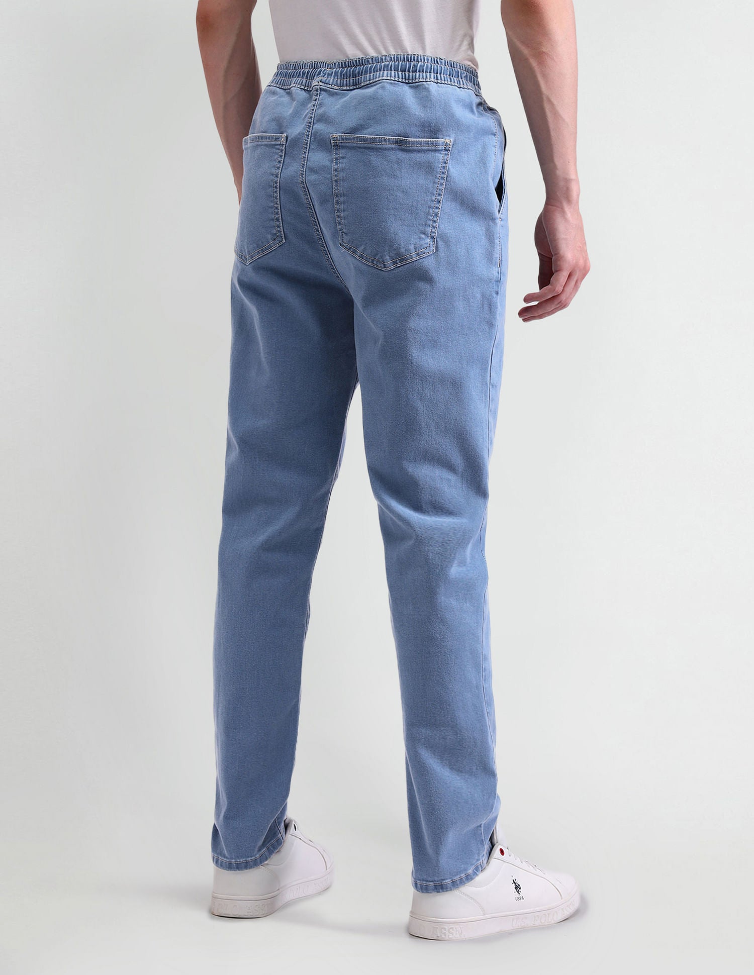 Slim Fit Blue Jogger Jeans Blue - U.S. POLO ASSN. | Large