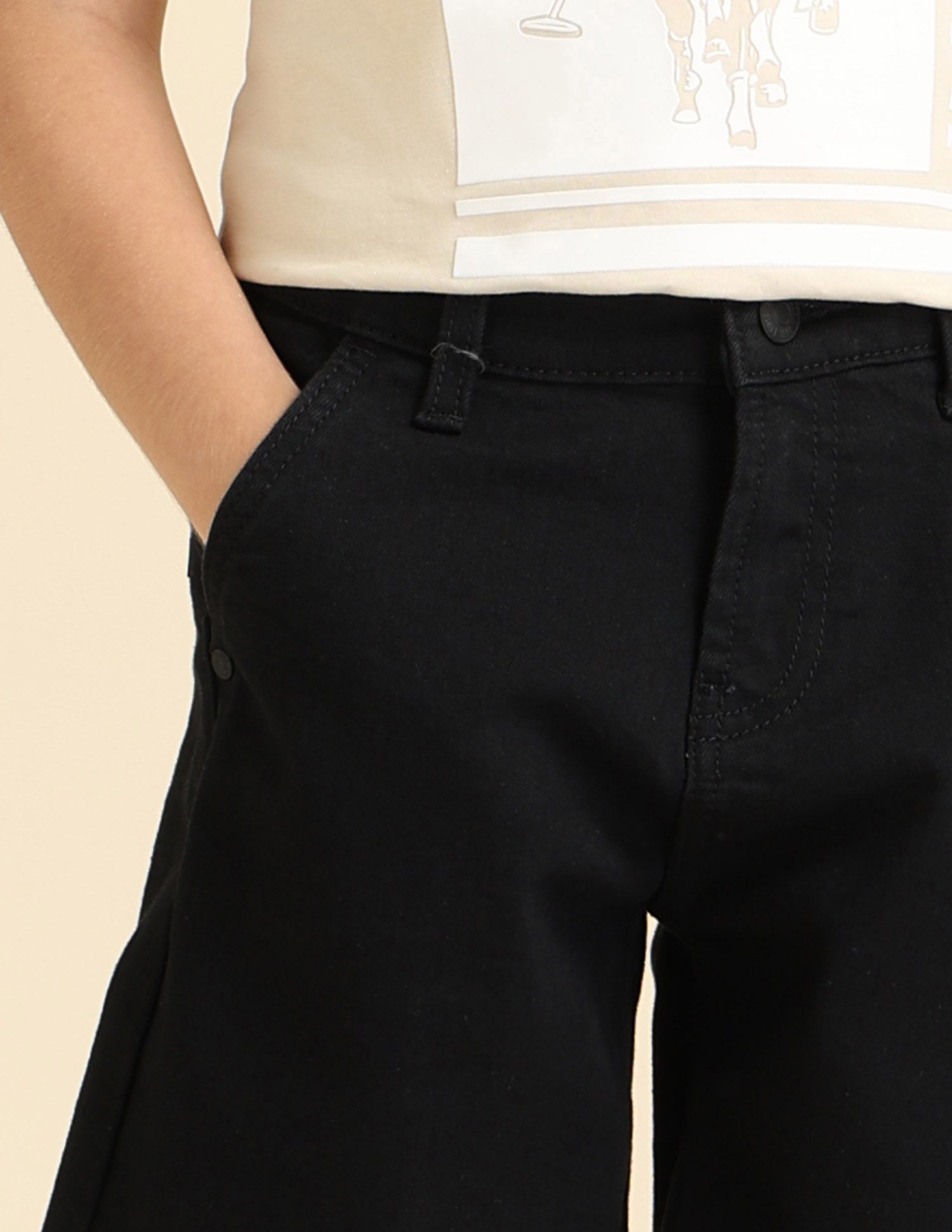 Boys Regular Fit Denim Shorts Black - U.S. POLO ASSN. | Large