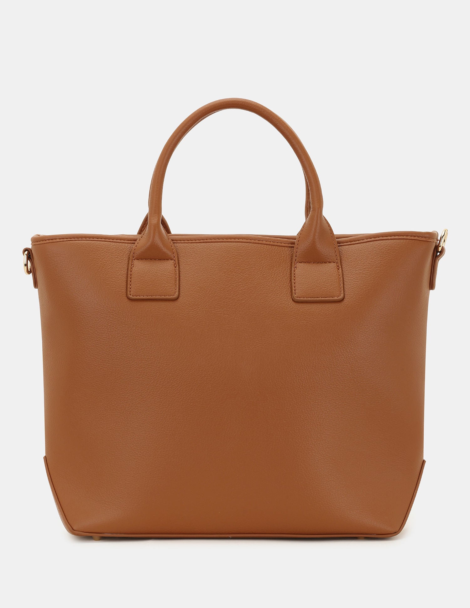 Women Bayla Textured Tote Bag with Detachable Sling Tan - U.S. POLO ASSN. | Large