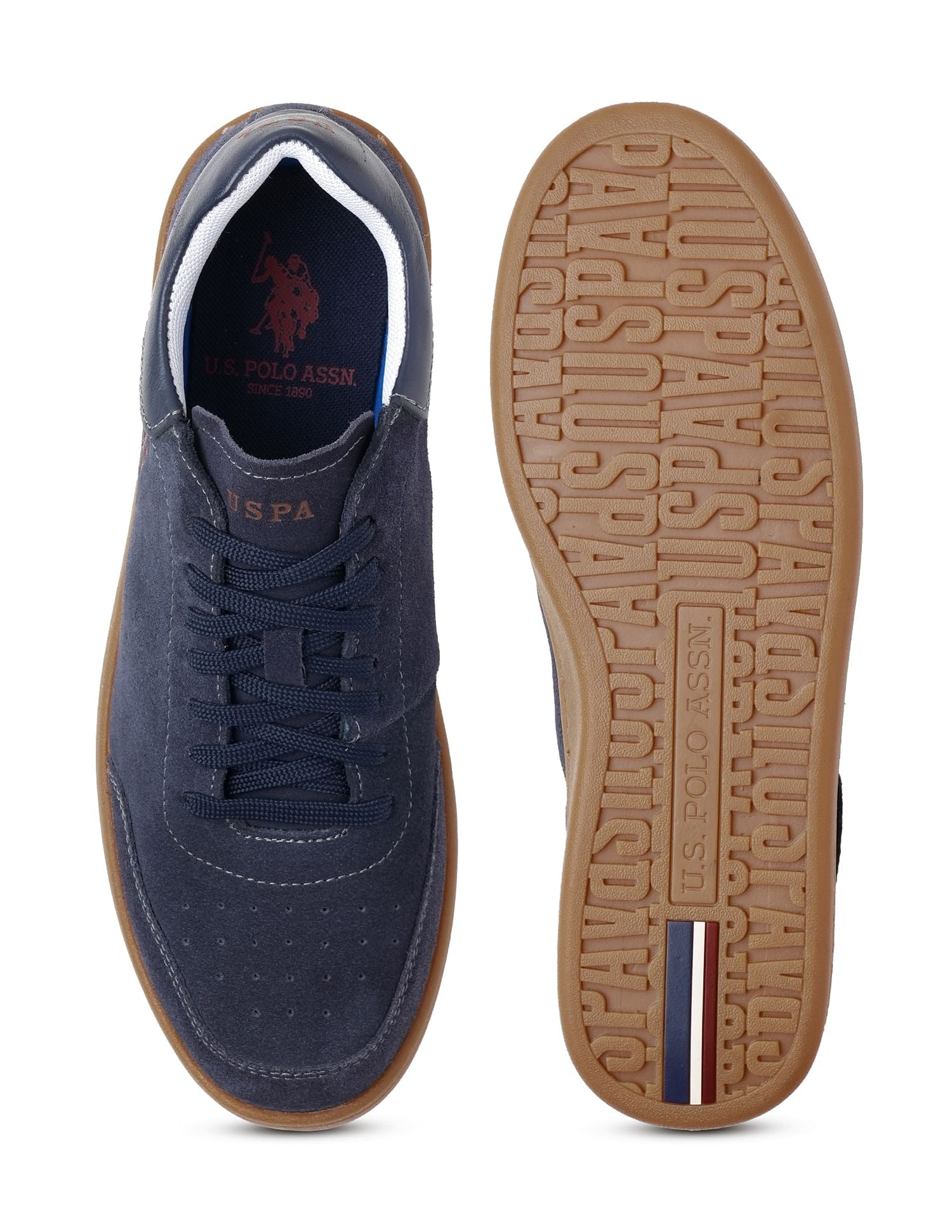 Mens Caldera Leather Sneakers Navy - U.S. POLO ASSN. | Large