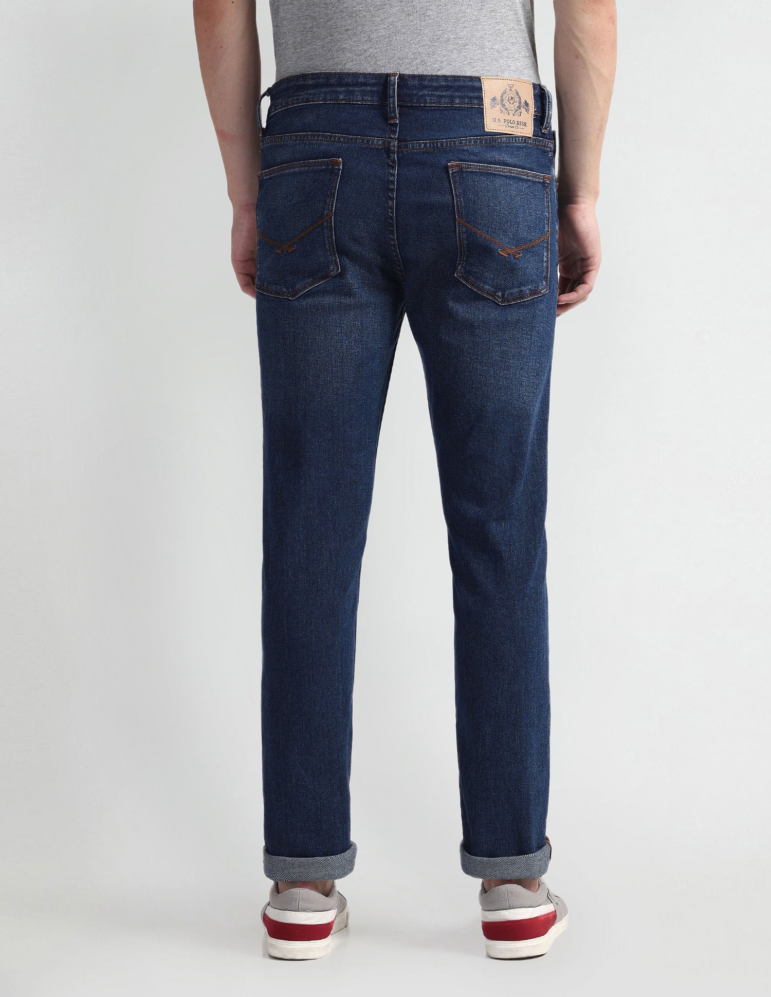 Brandon Slim Tapered Fit Blue Jeans Blue - U.S. Polo Assn. India | Large