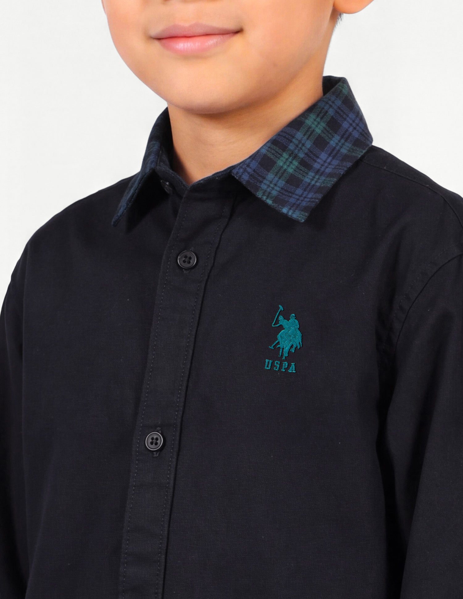Solid Twill Shirt Black - U.S. Polo Assn. India | Large