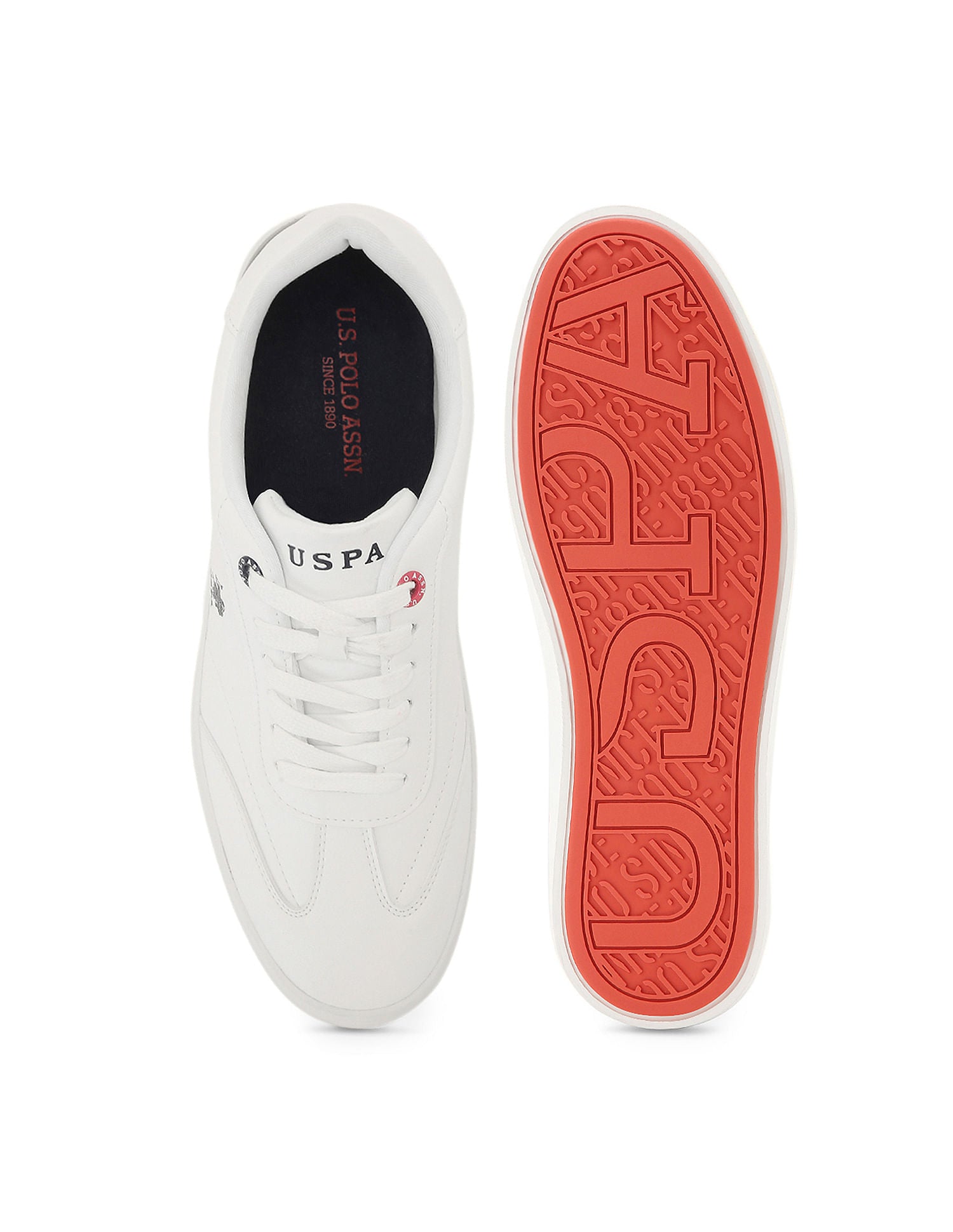 Men Solid Oskar 2.0 Sneakers Off White - U.S. Polo Assn. India | Large