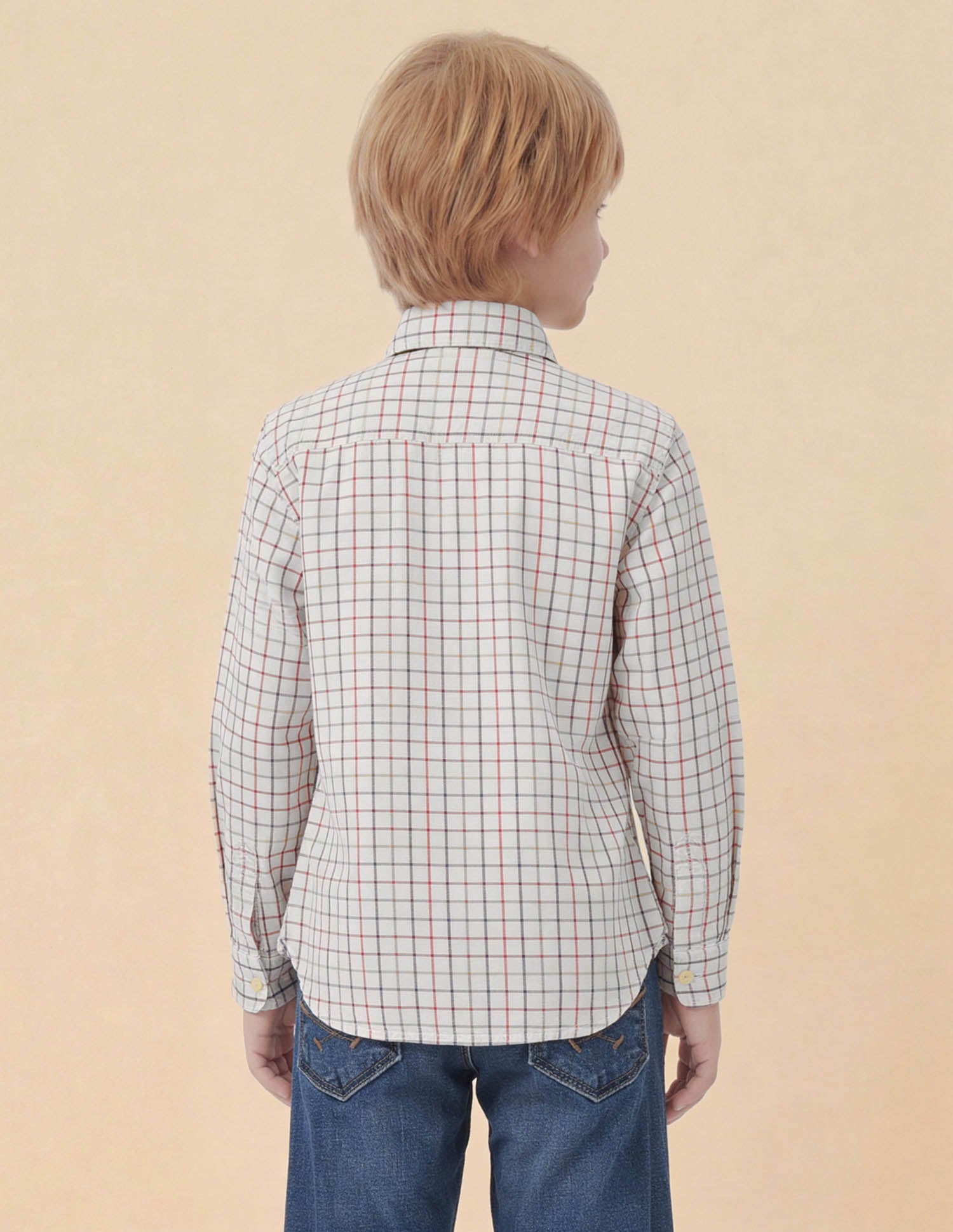 Twill Grid Tattersall Checked Shirt Multi3 - U.S. Polo Assn. India | Large