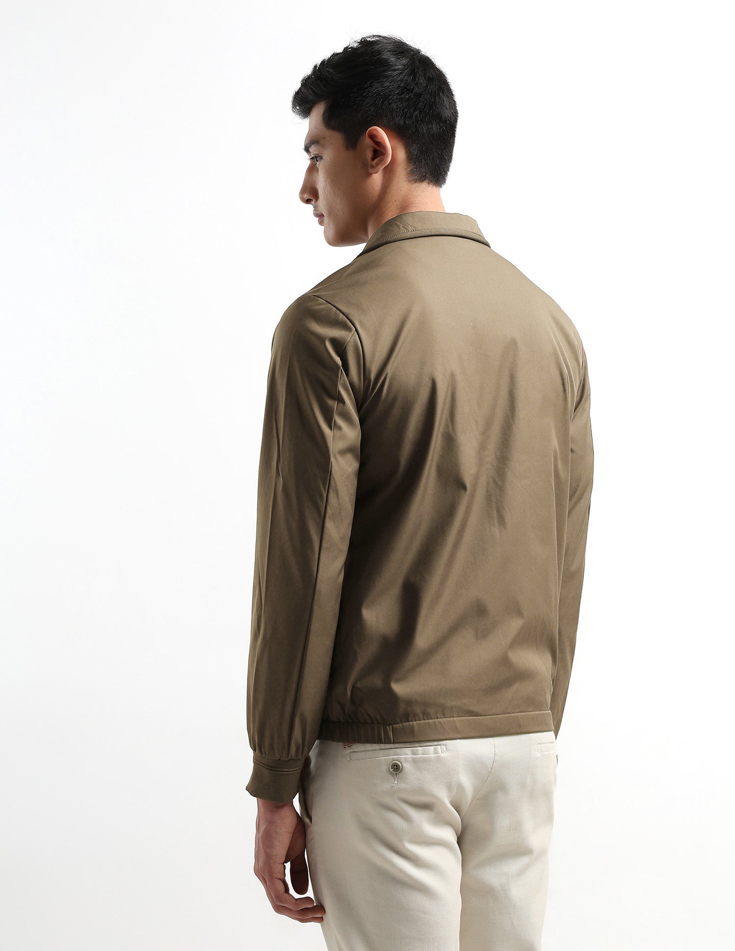 Solid Regular Fit Jacket Brown - U.S. POLO ASSN. | Large