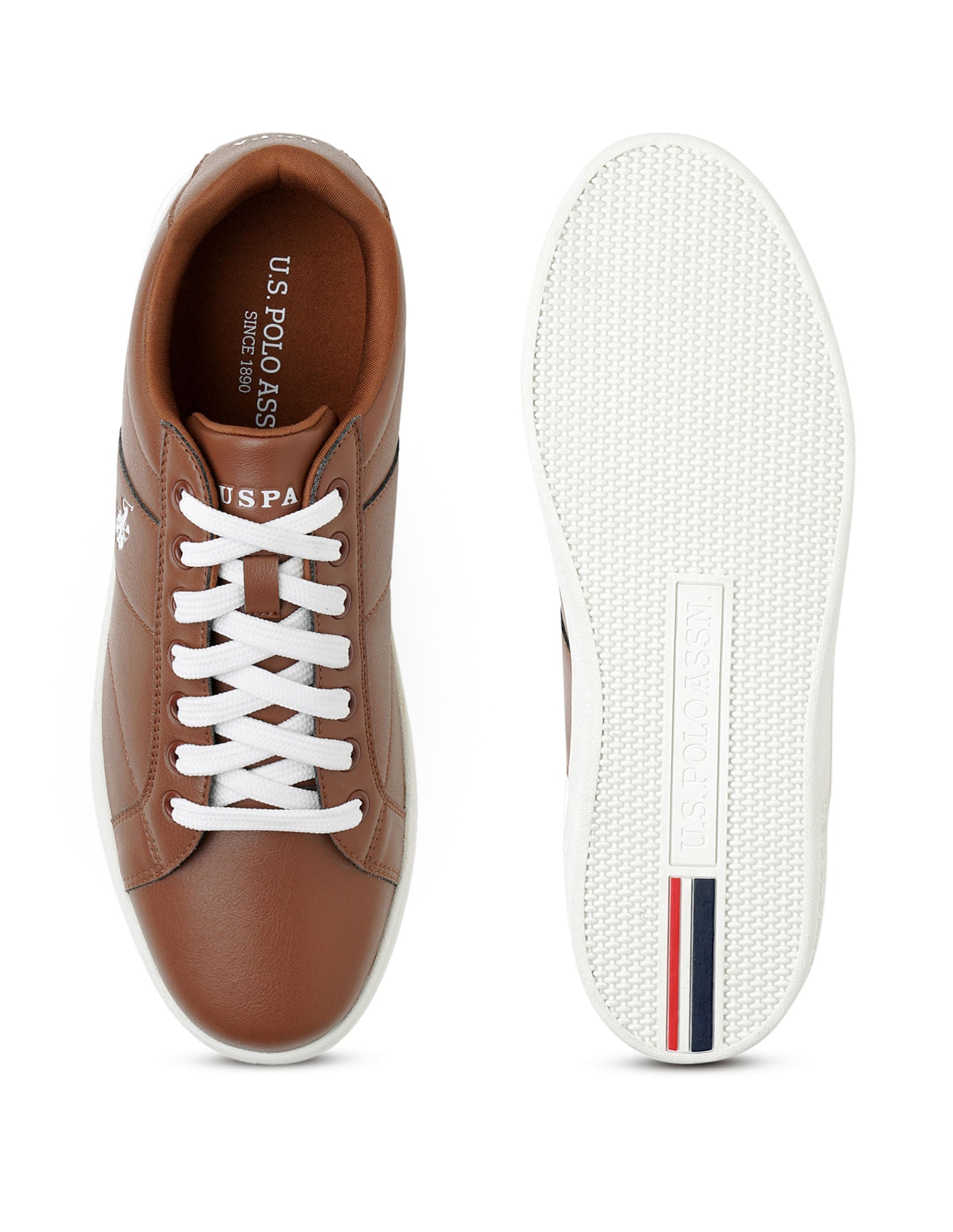 Men Solid Salvin 2.0 Sneakers Brown - U.S. POLO ASSN. | Large