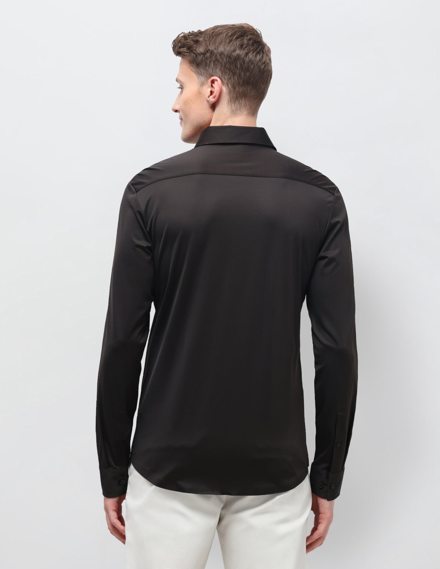 Solid Knitted Shirt Choco - U.S. Polo Assn. India | Large