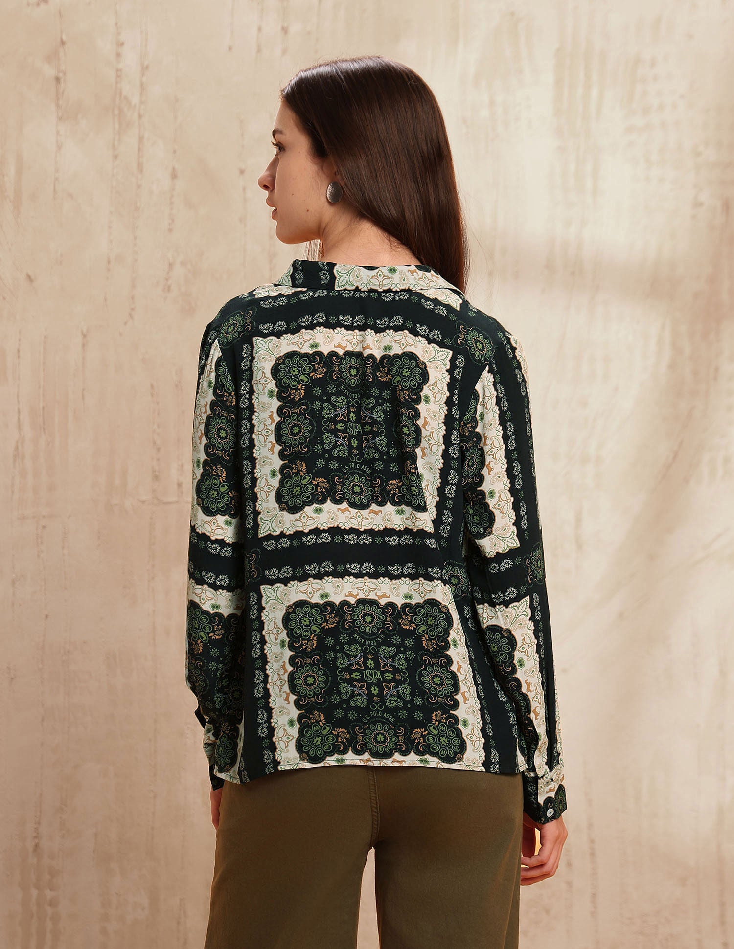 Abstract Printed Top Multi-colour - U.S. POLO ASSN. | Large