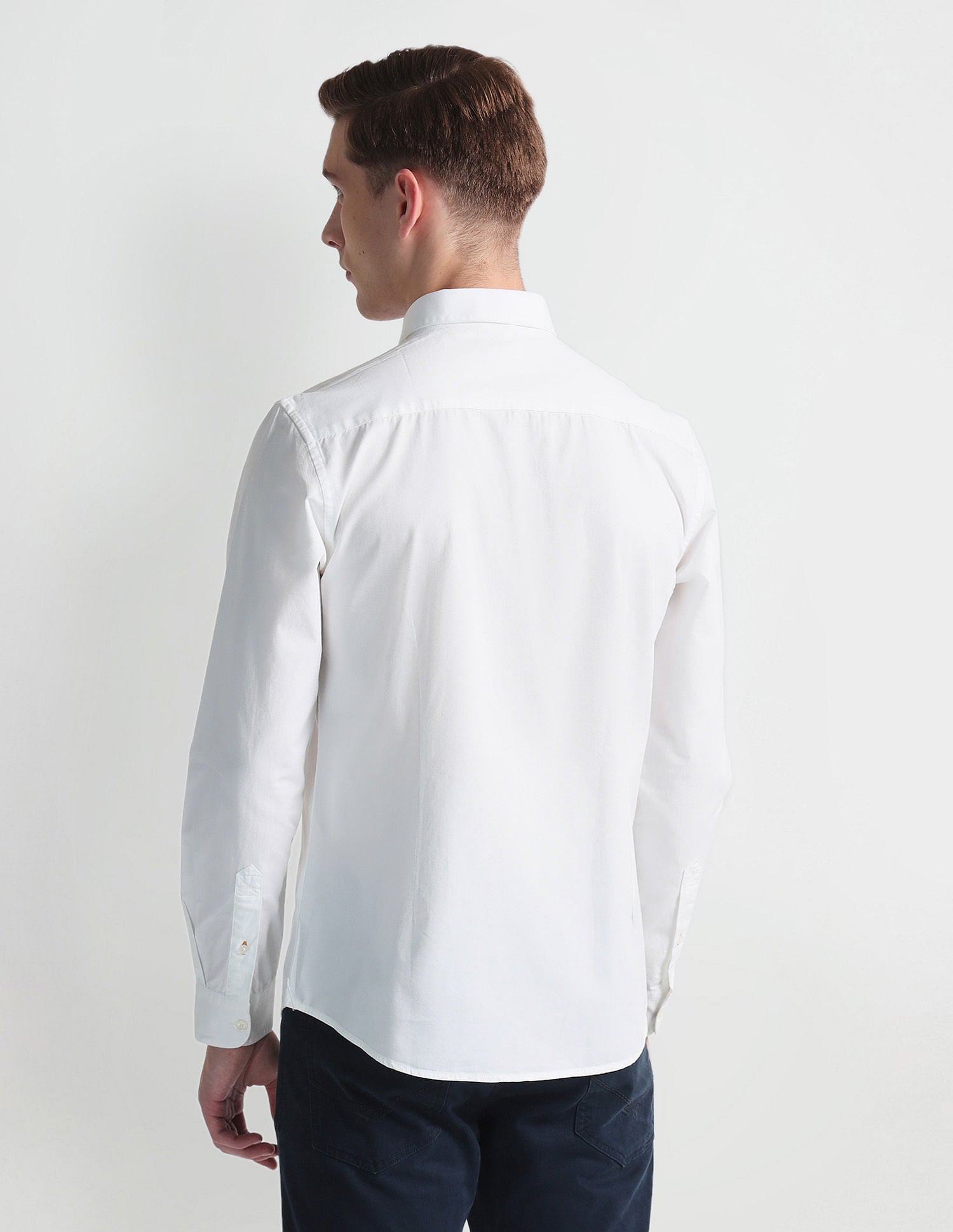 French Placket Solid Shirt White - U.S. Polo Assn. India | Large