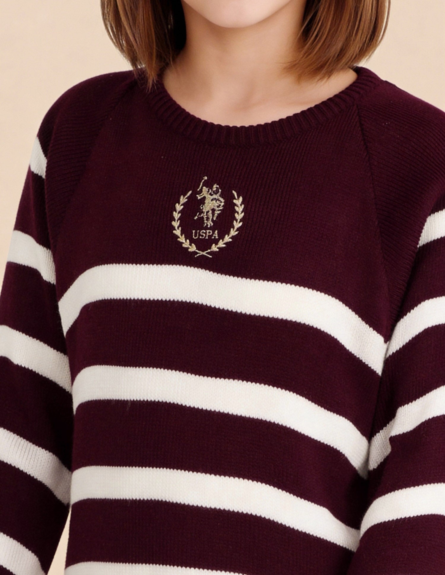 Girls A-Line Sweater Dress Burgundy - U.S. Polo Assn. India | Large