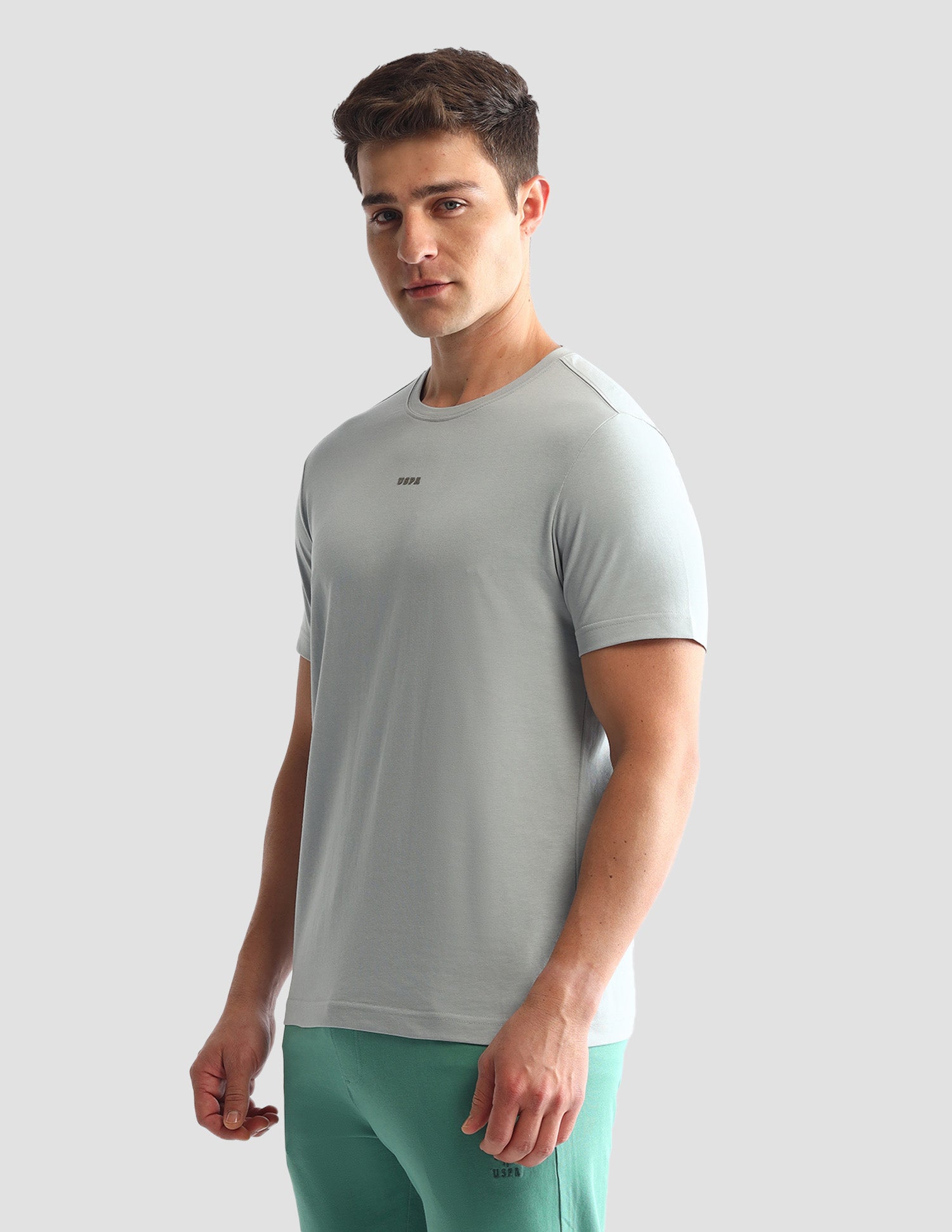 Round Neck Solid Loungewear T-Shirt Pageant Blue - U.S. POLO ASSN. | Large