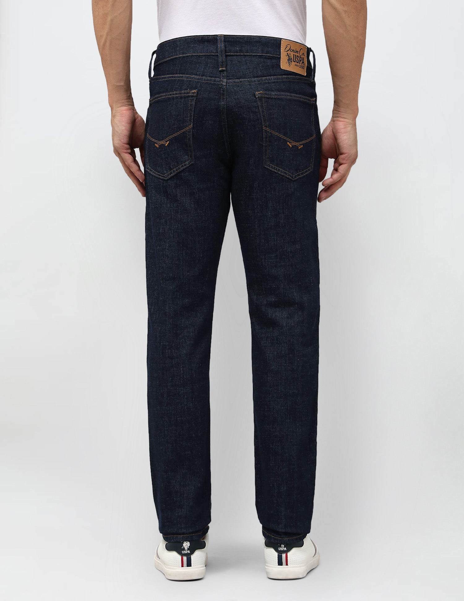 Brandon Slim Tapered Fit Blue Jeans Indigo - U.S. POLO ASSN. | Large