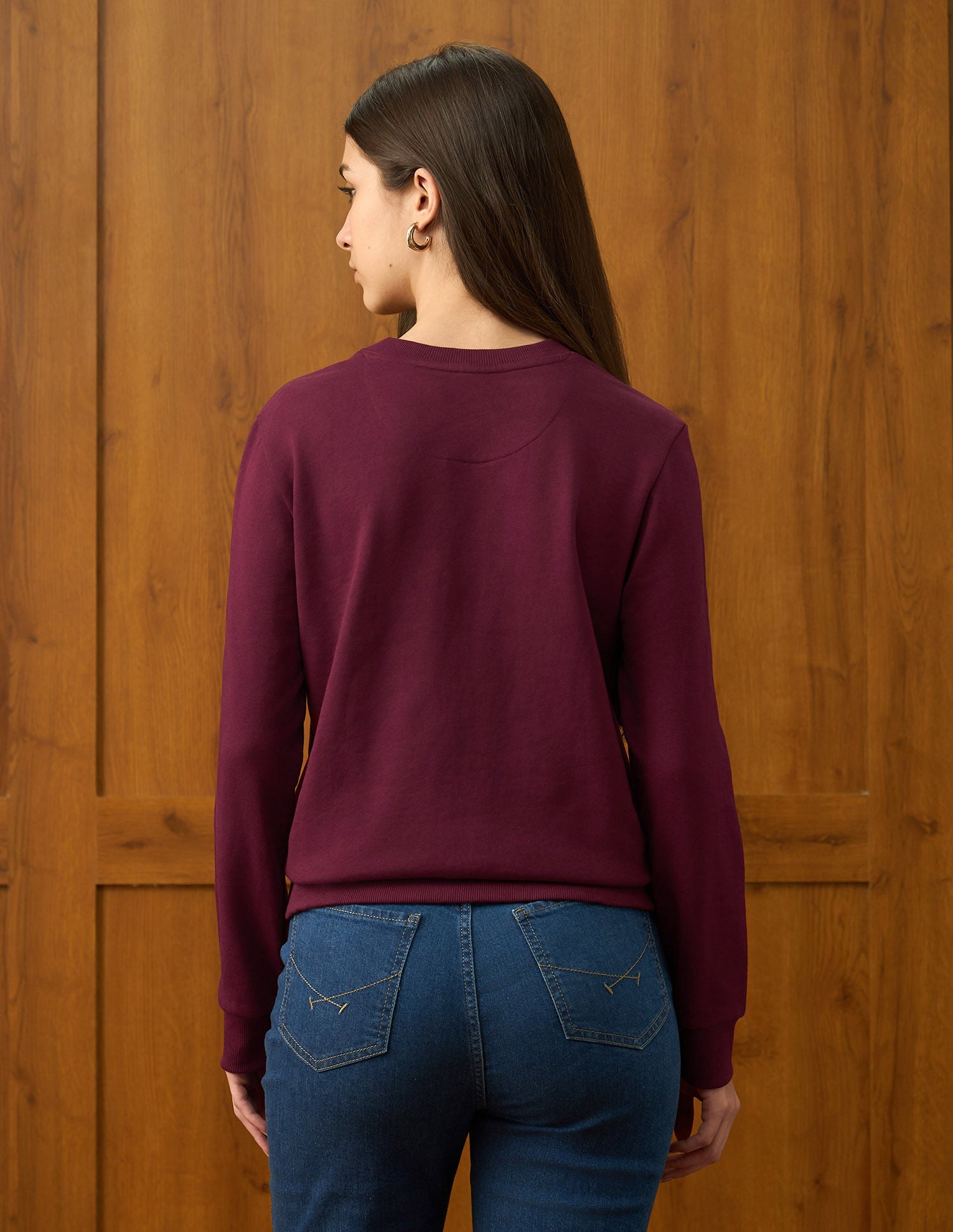 Regular Fit Brand Printed Sweatshirt Maroon - U.S. POLO ASSN. | Large