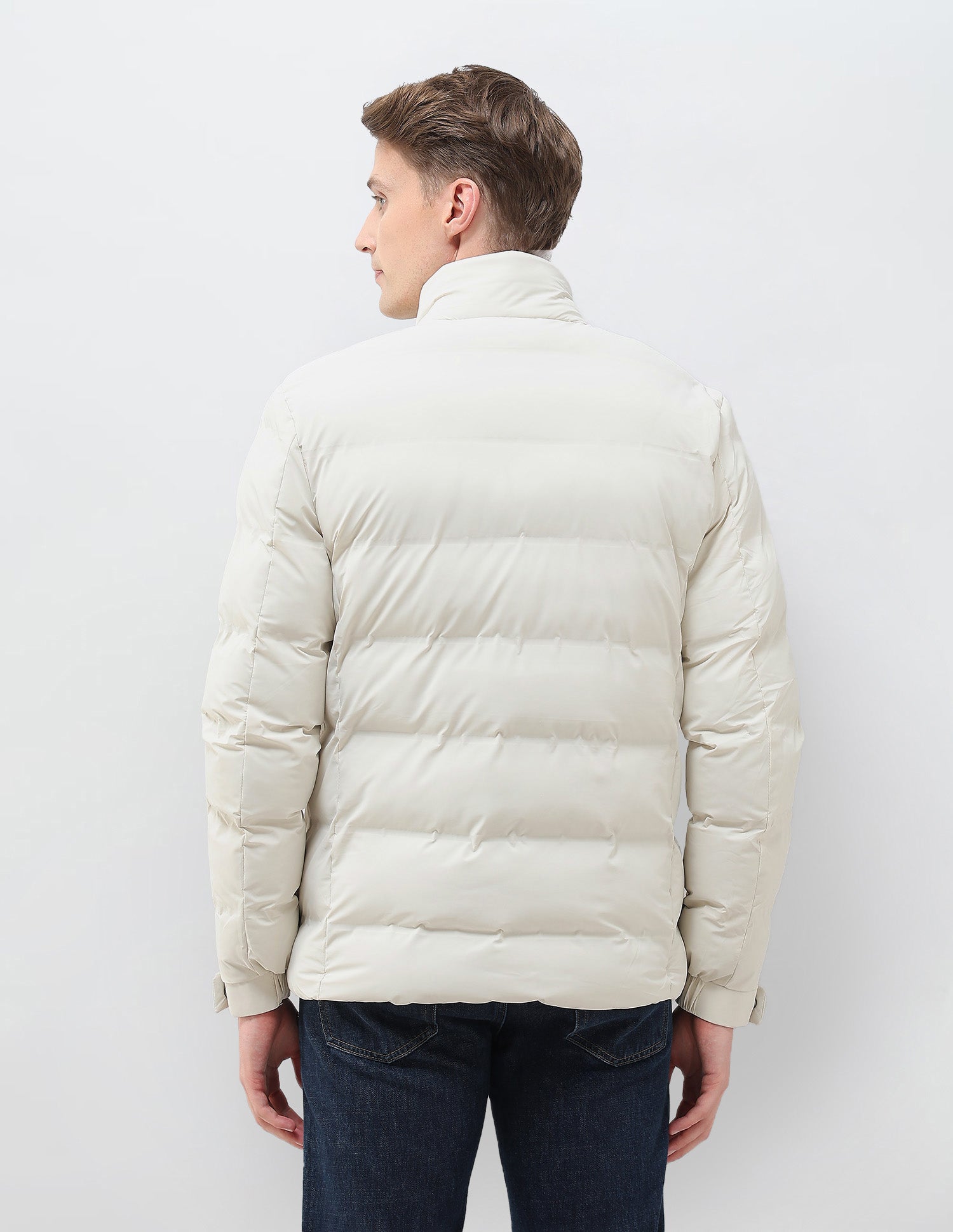 High Neck Regular Fit Smartheat Jacket Beige - U.S. POLO ASSN. | Large