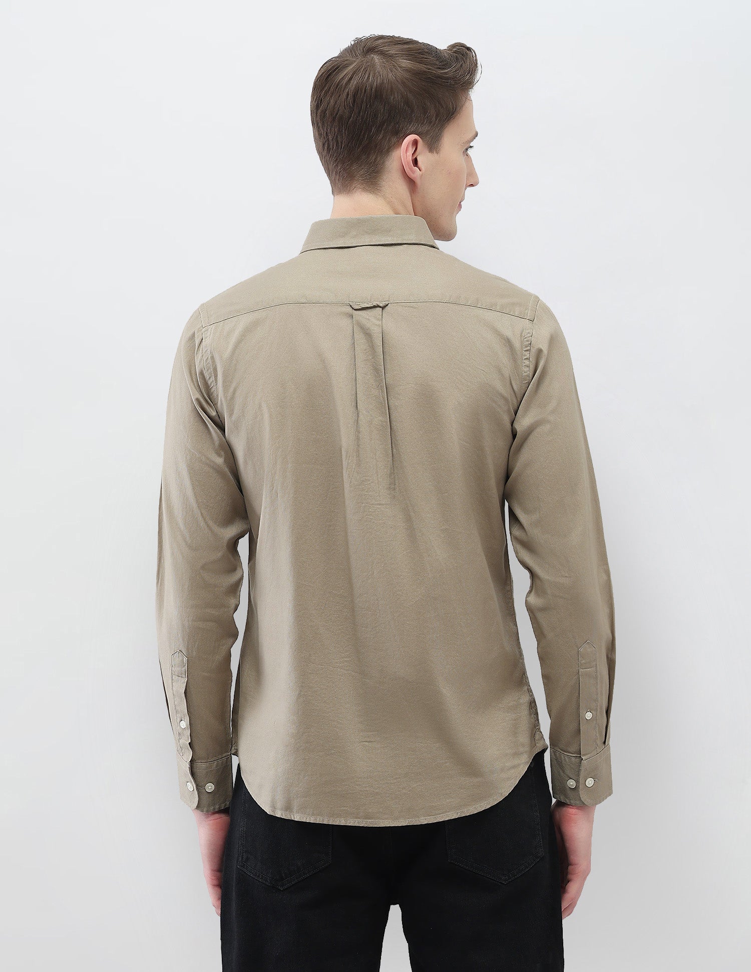 New Port Marina Regular Fit Shirt Khaki - U.S. Polo Assn. India | Large