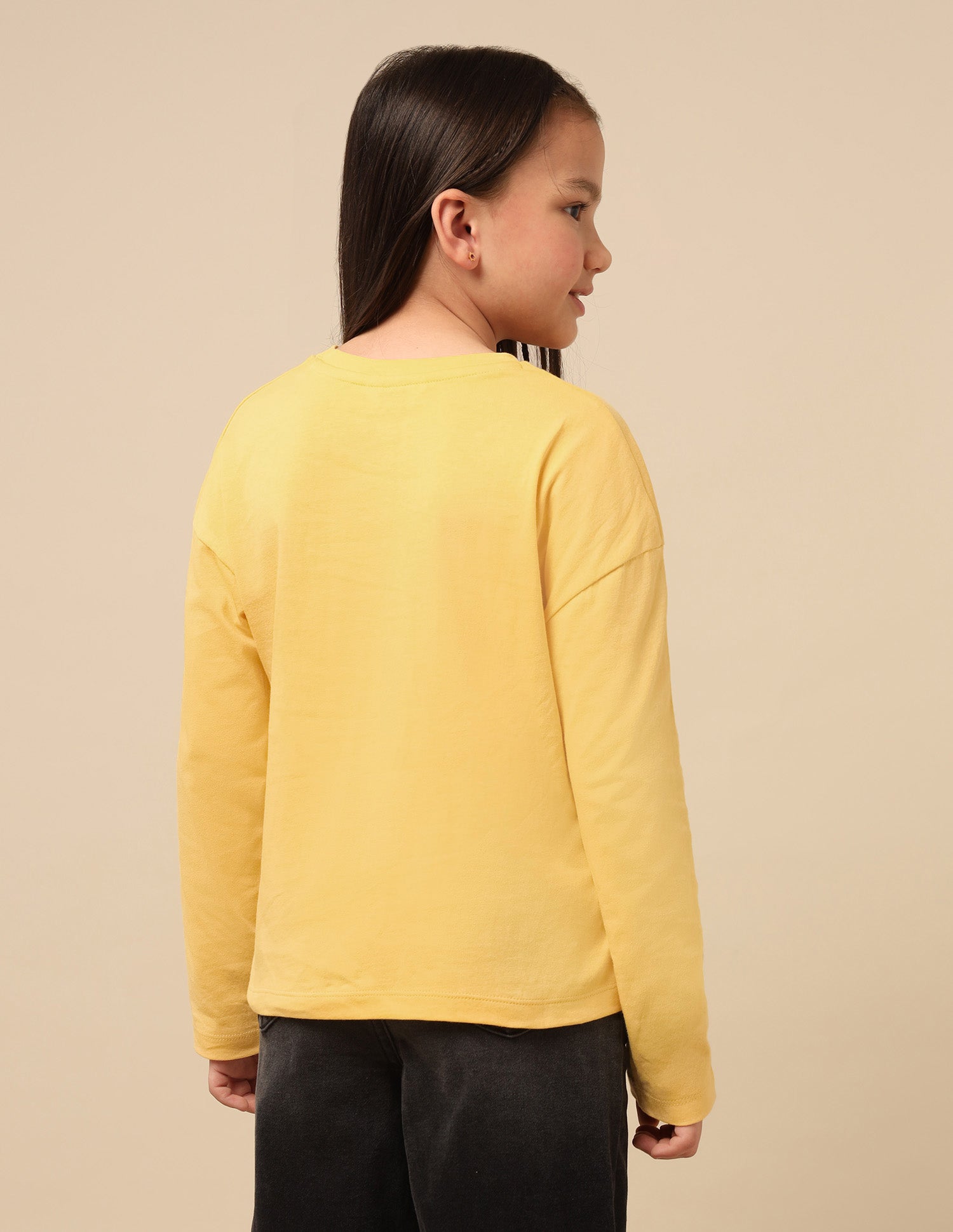 Girls Brand Embroidered Regular Fit Top Yellow - U.S. POLO ASSN. | Large