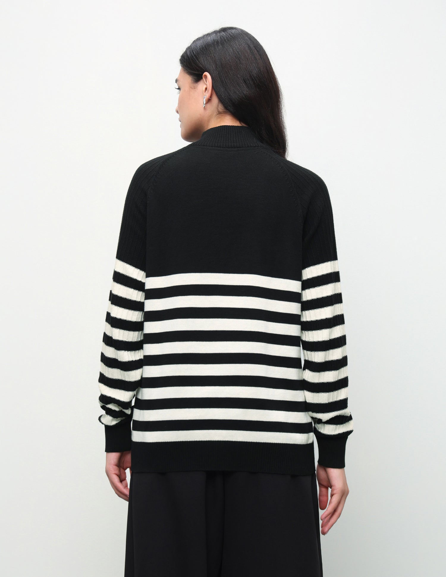 Horizontal Striped Regular Fit Sweater Multicolour - U.S. Polo Assn. India | Large
