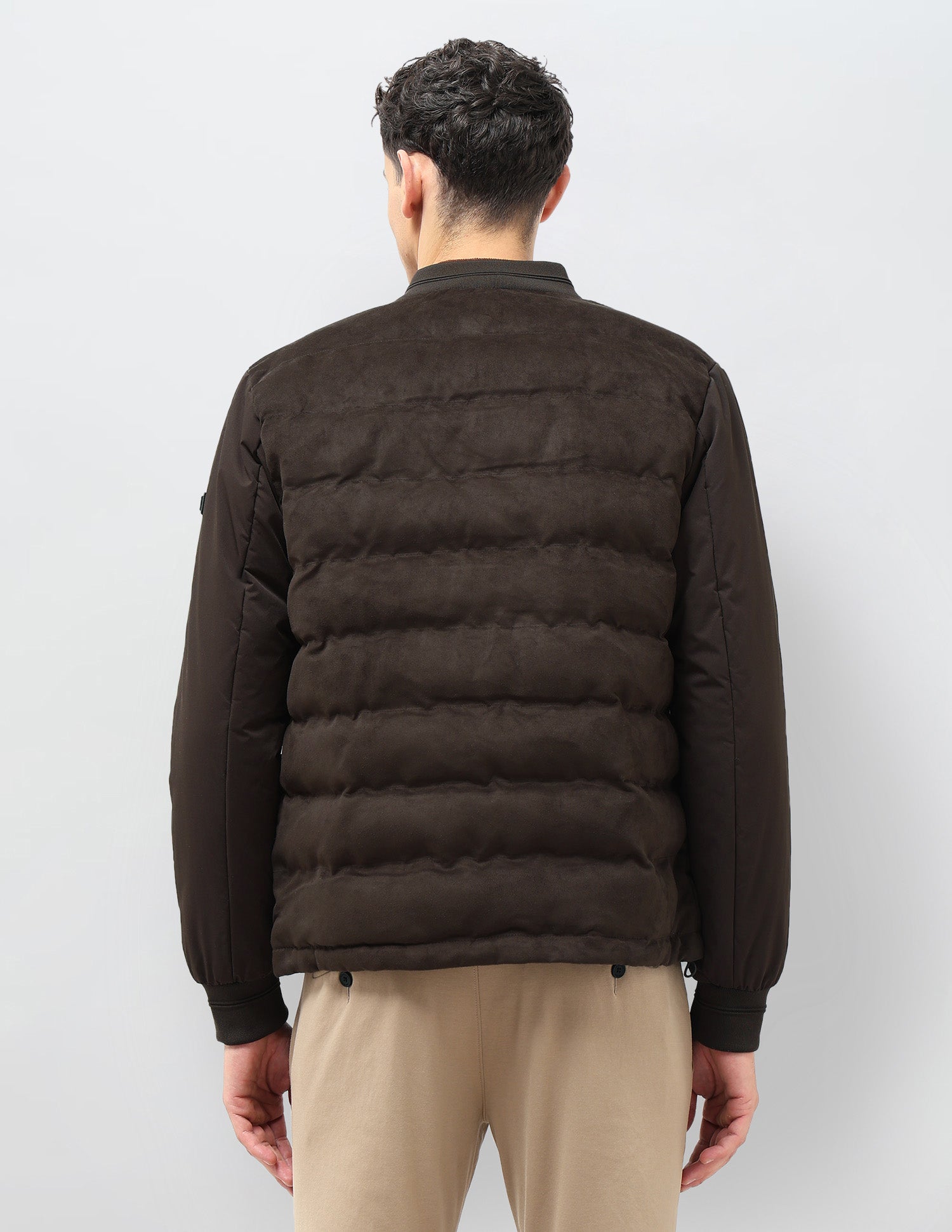 Solid Regular Fit Puffer Jacket Dark Brown - U.S. POLO ASSN. | Large