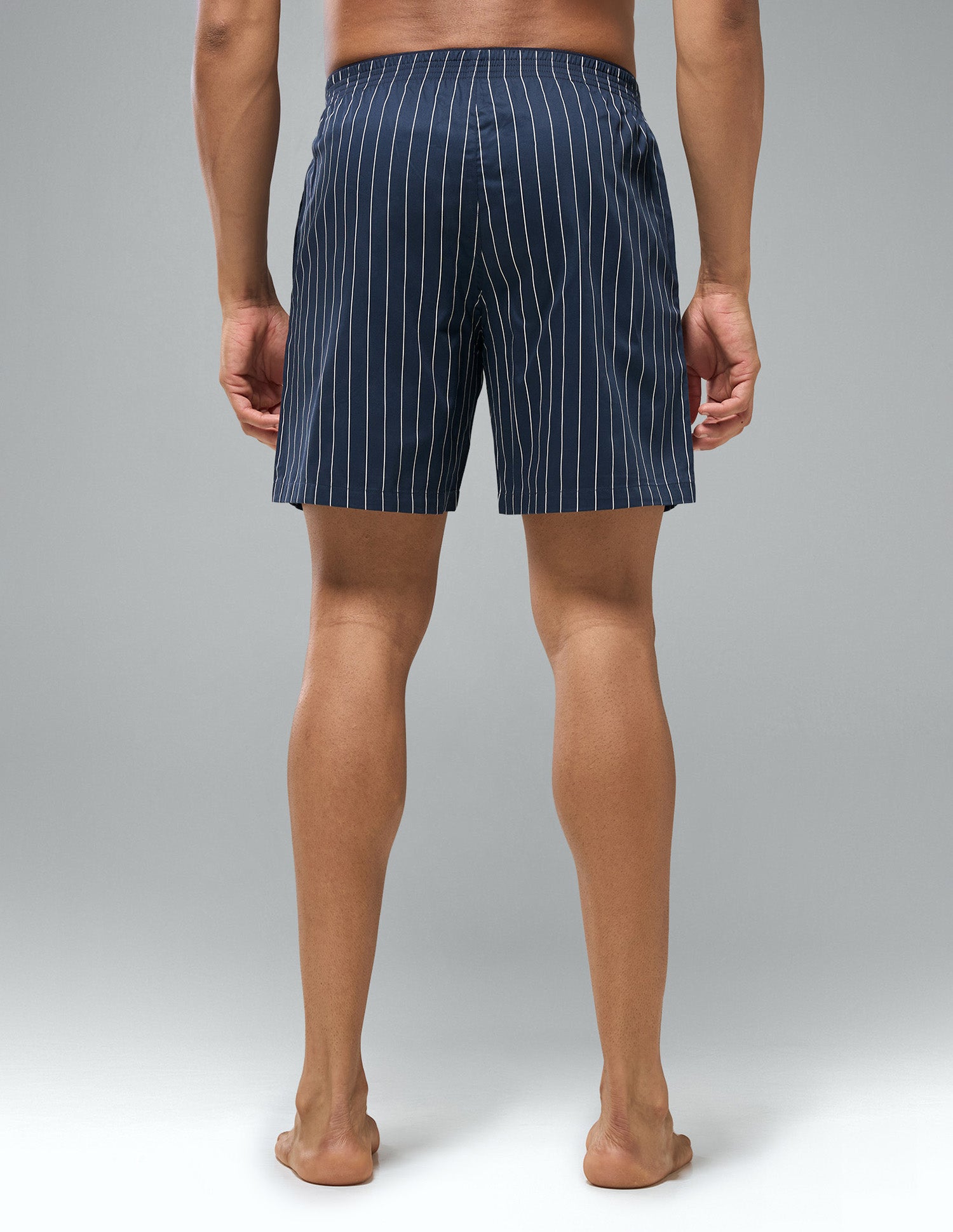 Printed Mid Rise OEX22 Boxer Shorts Navy - U.S. Polo Assn. India | Large