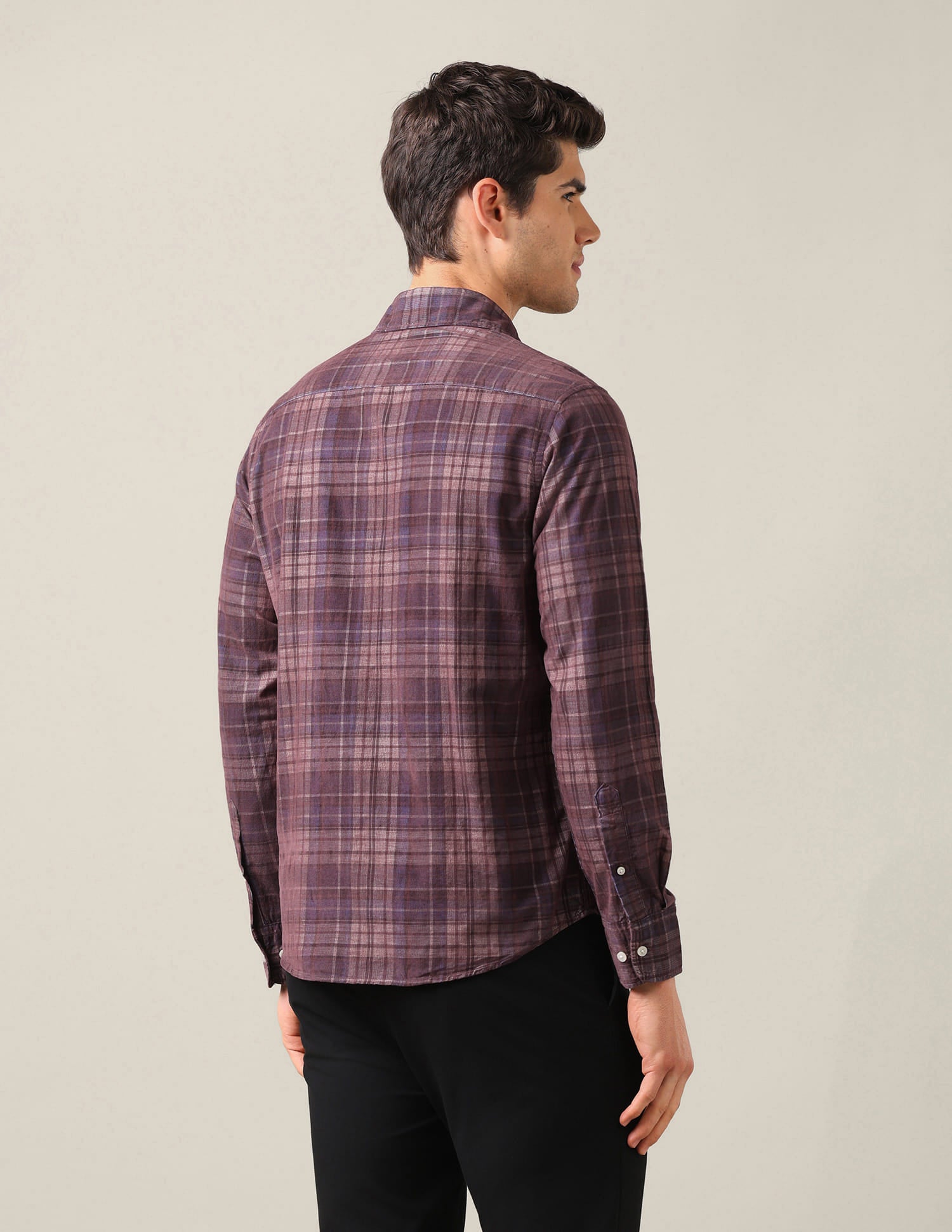 Tailored Fit Corduroy Shirt Brown - U.S. Polo Assn. India | Large