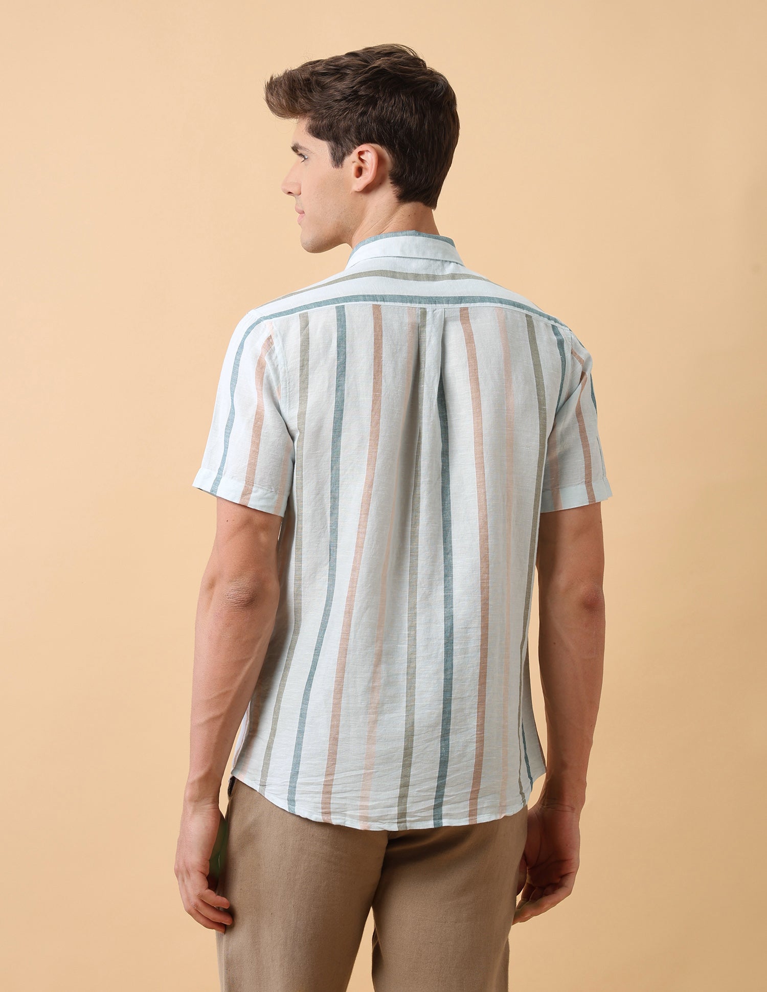 Pacho X Vertical Striped Regular Fit Shirt Blue - U.S. Polo Assn. India | Large
