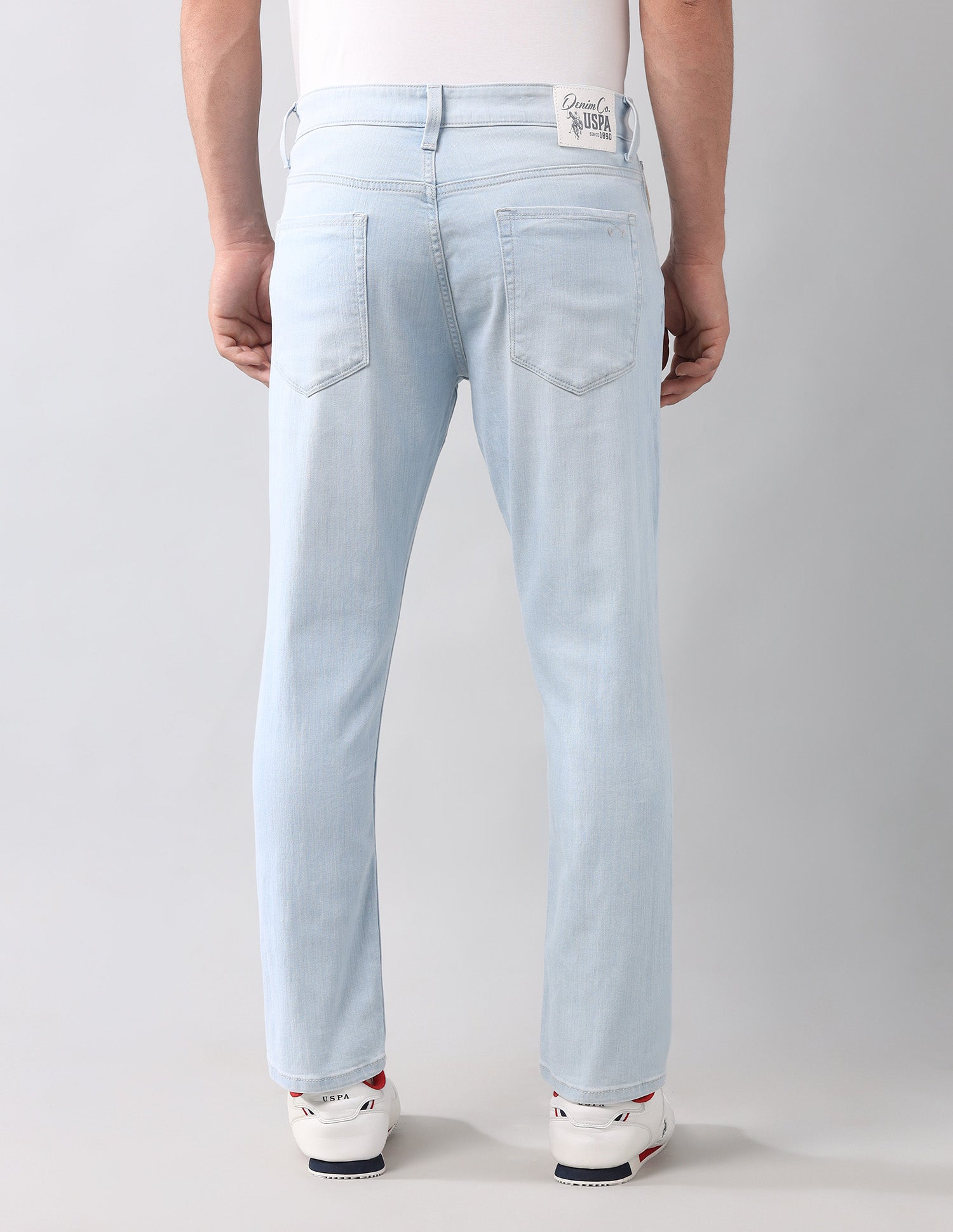 Henry Tapered Fit Super Stretch Jeans Light Wash - U.S. Polo Assn. India | Large