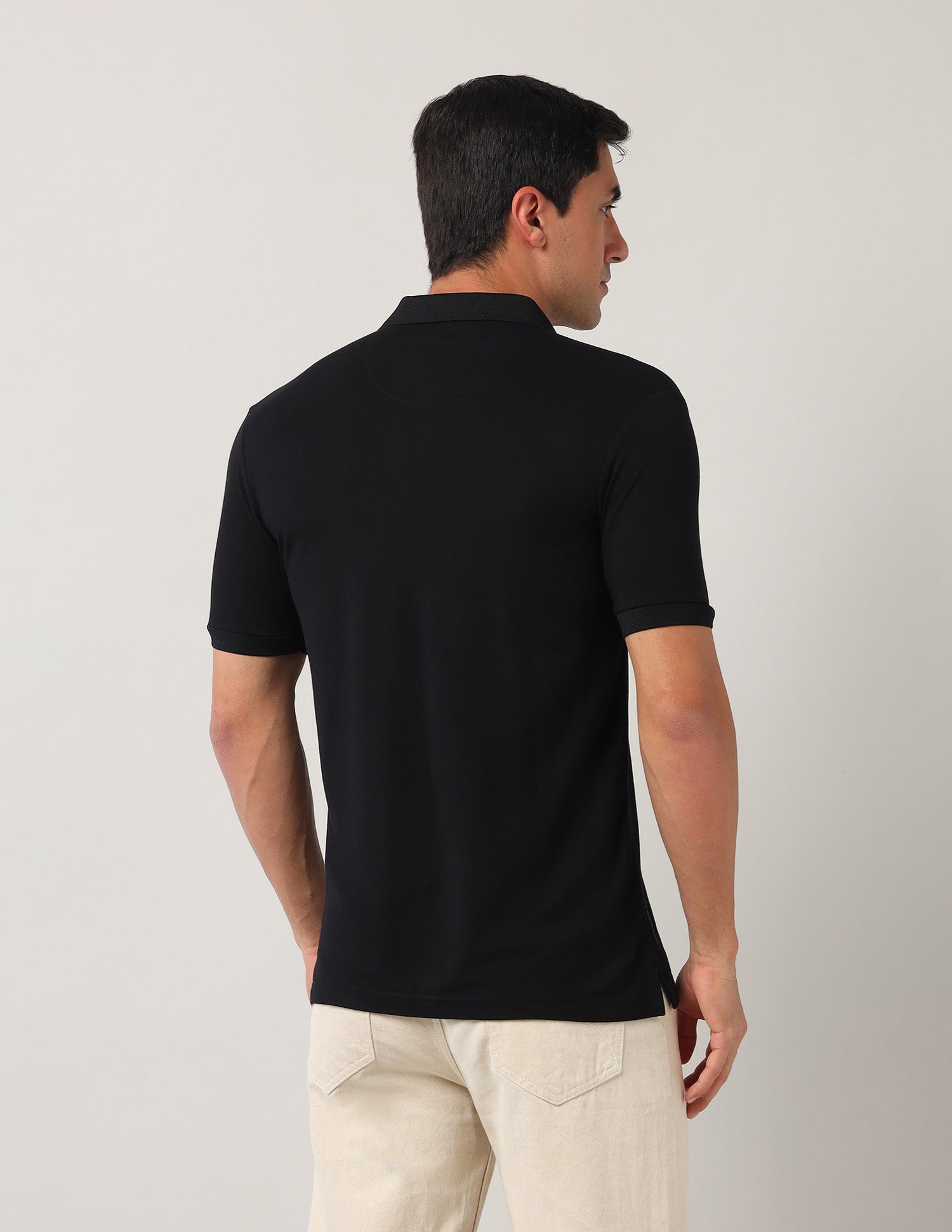 Muscle Fit Black Label Polo Shirt Black - U.S. Polo Assn. India | Large