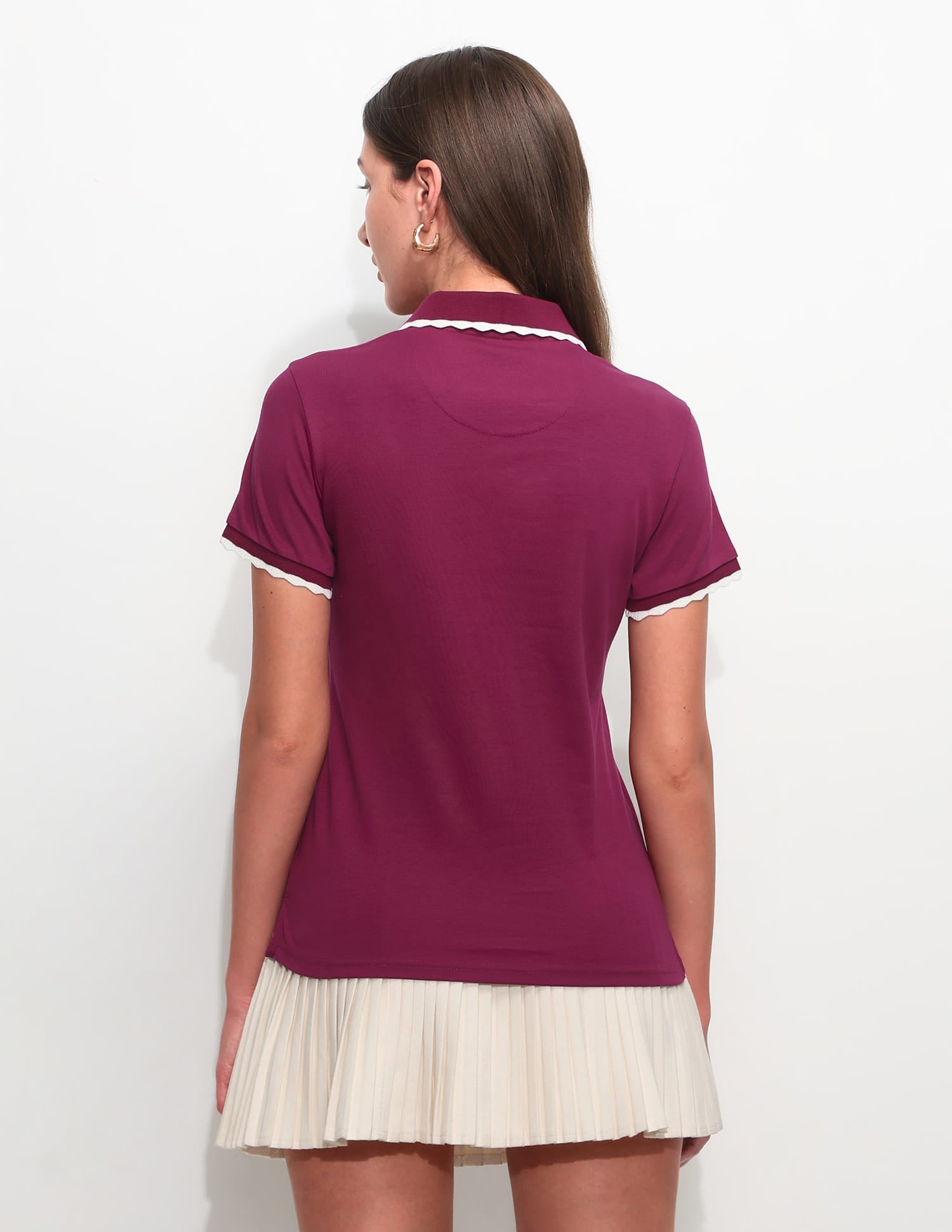 Regular Fit Solid Polo Shirt Purple - U.S. Polo Assn. India | Large