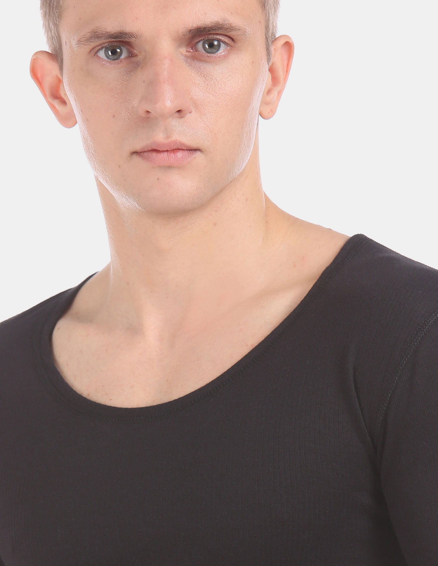 Slim Fit Solid I652 Thermal T-Shirt - Pack Of 1 Black - U.S. POLO ASSN. | Large