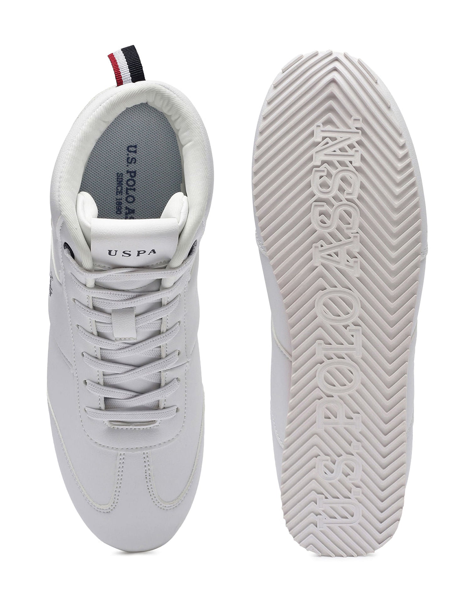 Men Rentso 2.0 Off White Retro Mid Top  Sneakers Off White - U.S. Polo Assn. India | Large