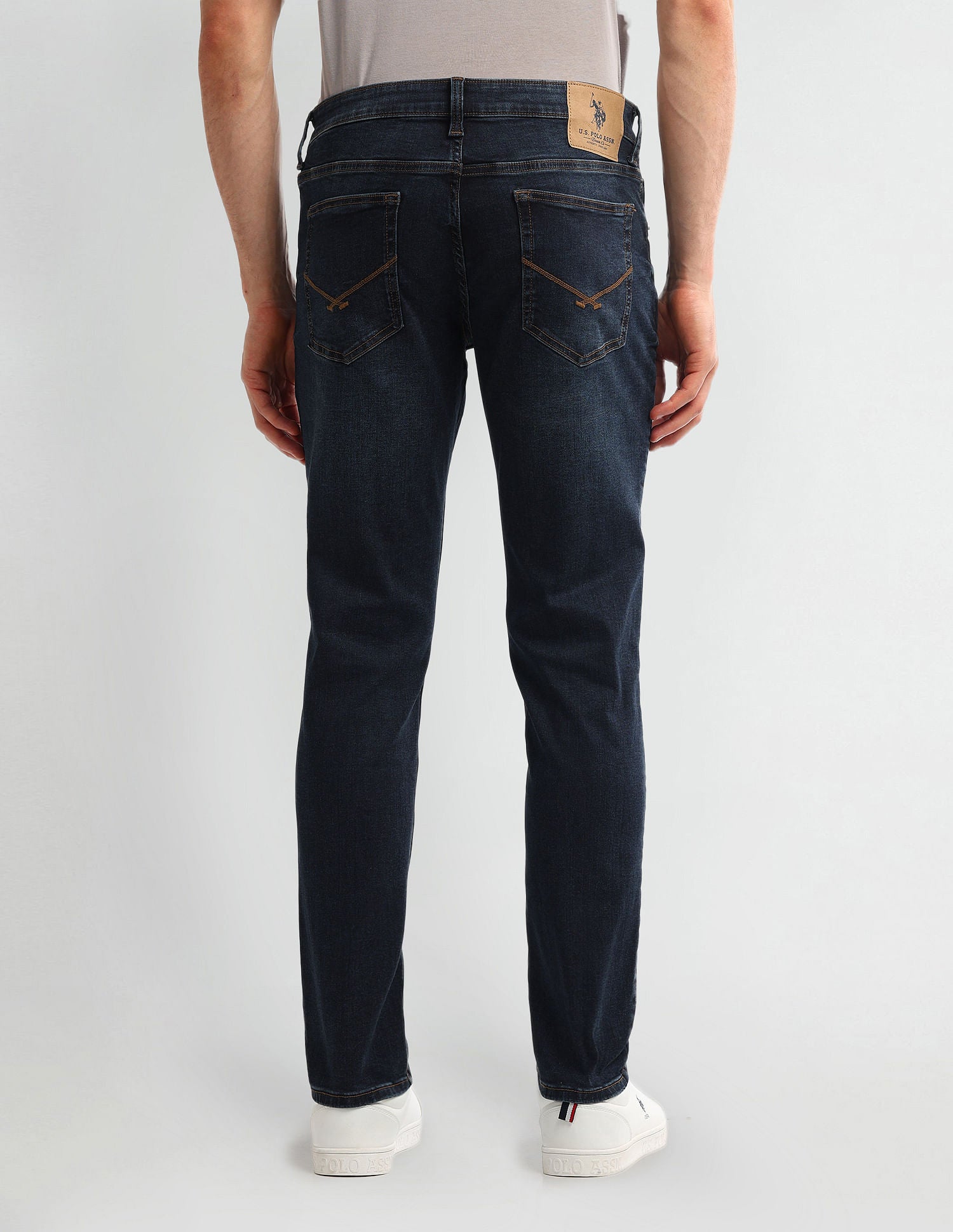 Brandon Slim Tapered Blue Jeans Blue - U.S. Polo Assn. India | Large