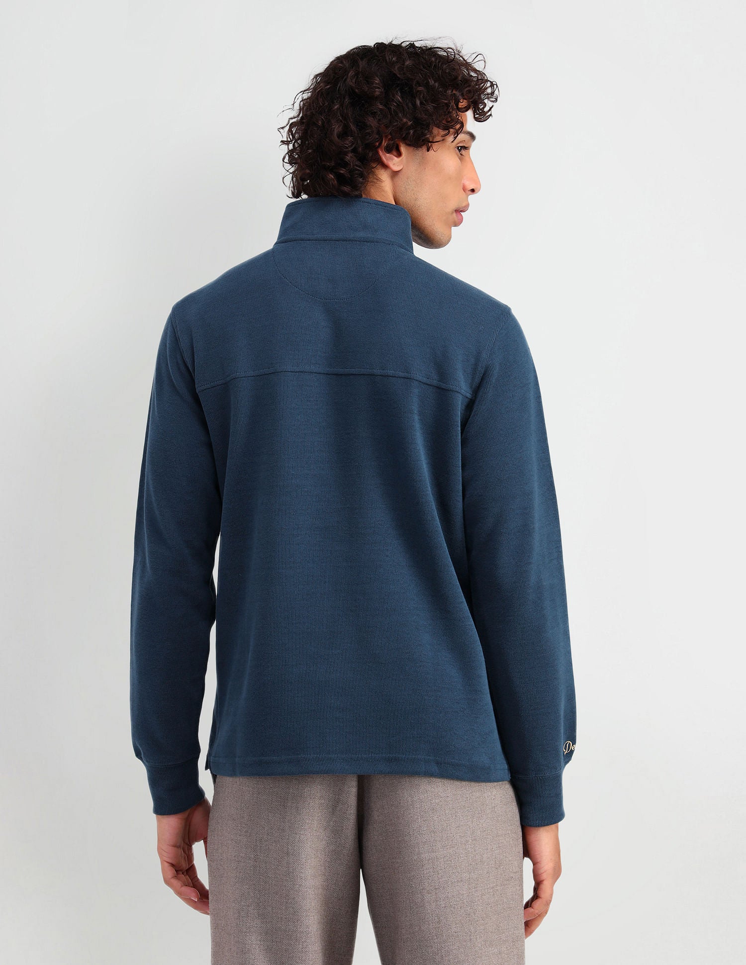 High Neck Regular Fit Sweatshirt Blue Steel - U.S. POLO ASSN. | Large