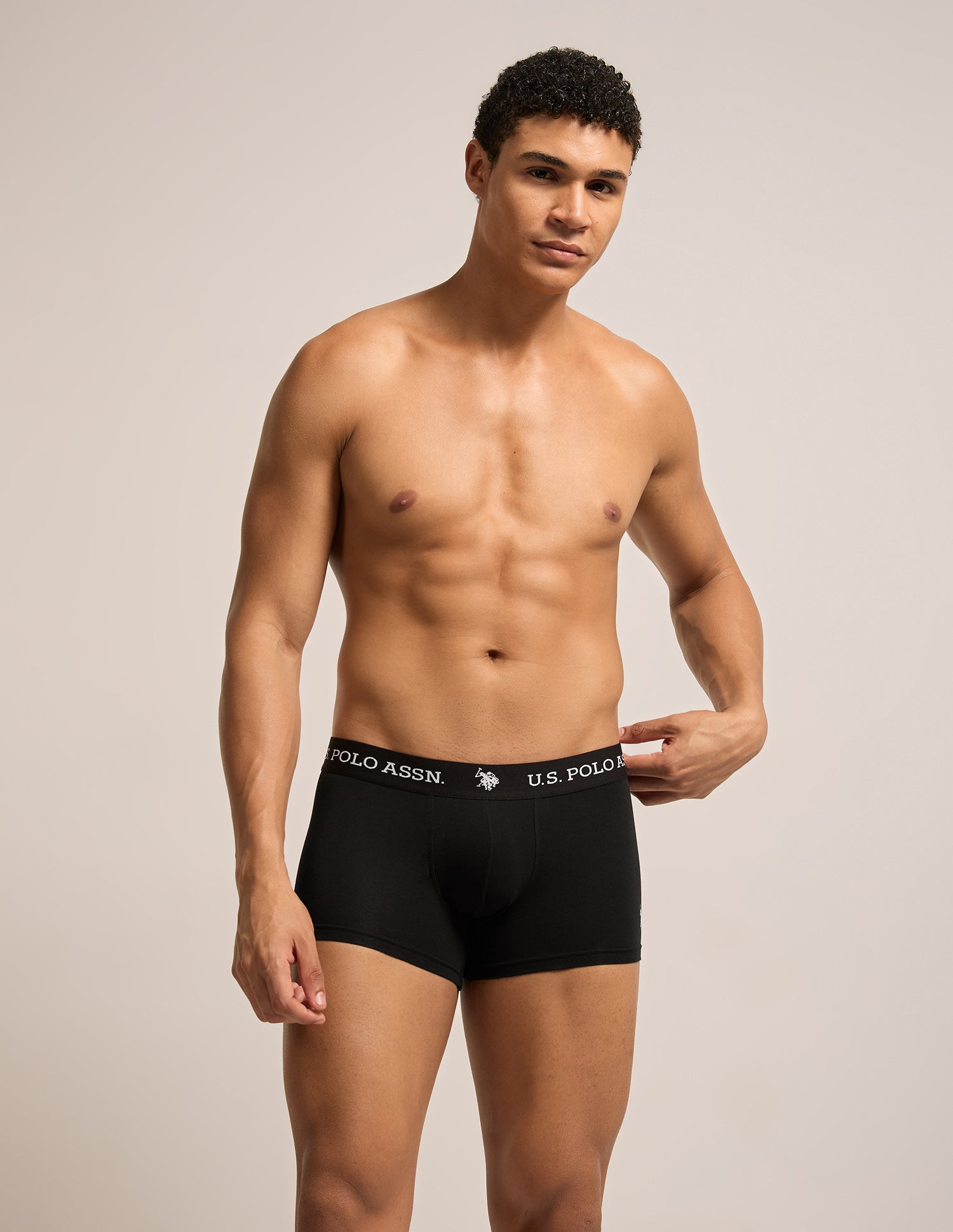 All Day Breathable OET26 Trunks - Pack of 3 Navy|Black|Navy - U.S. Polo Assn. India | Large